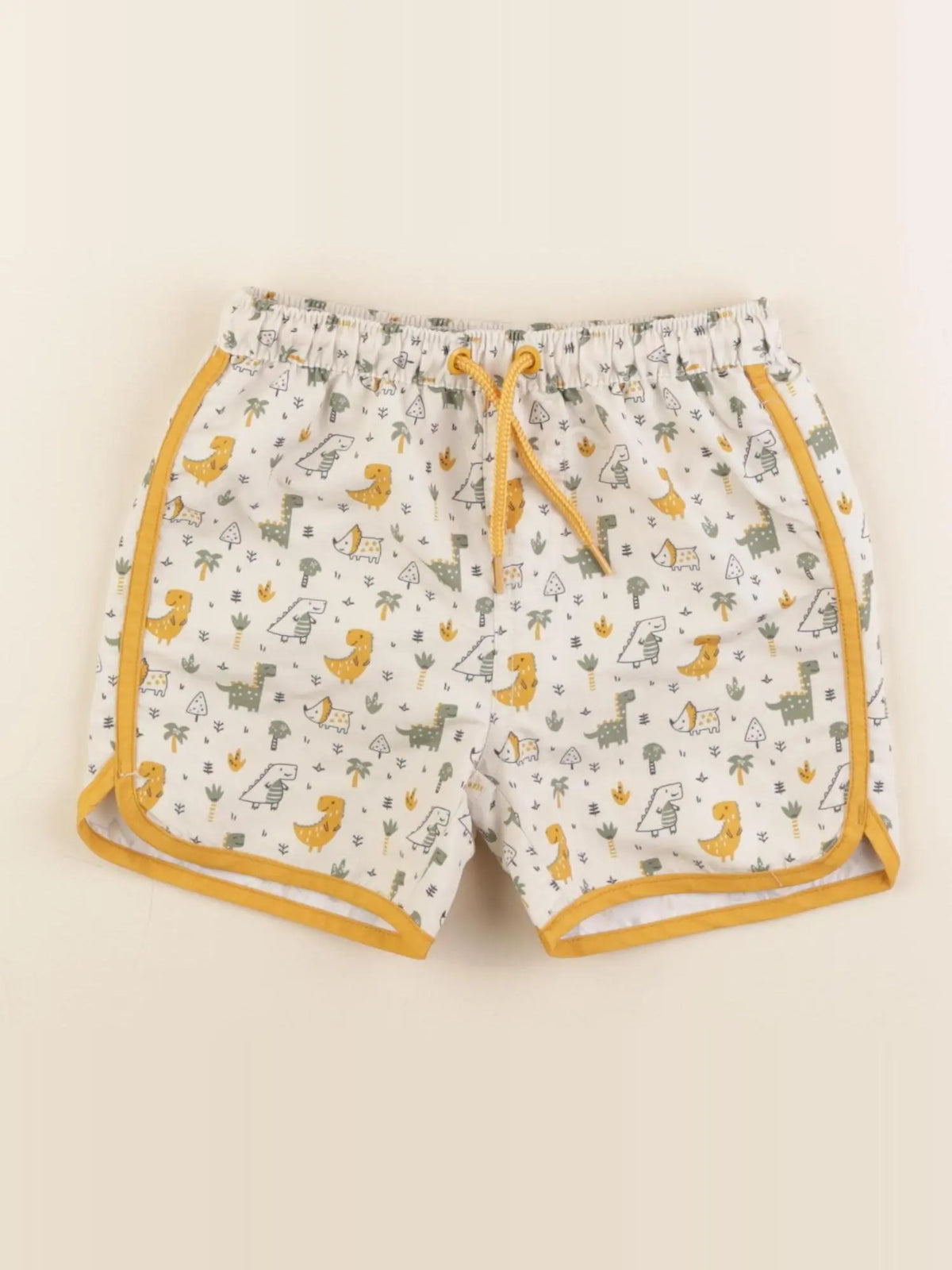 Vertbaudet - maillot de bain jaune, beige - 2 ans