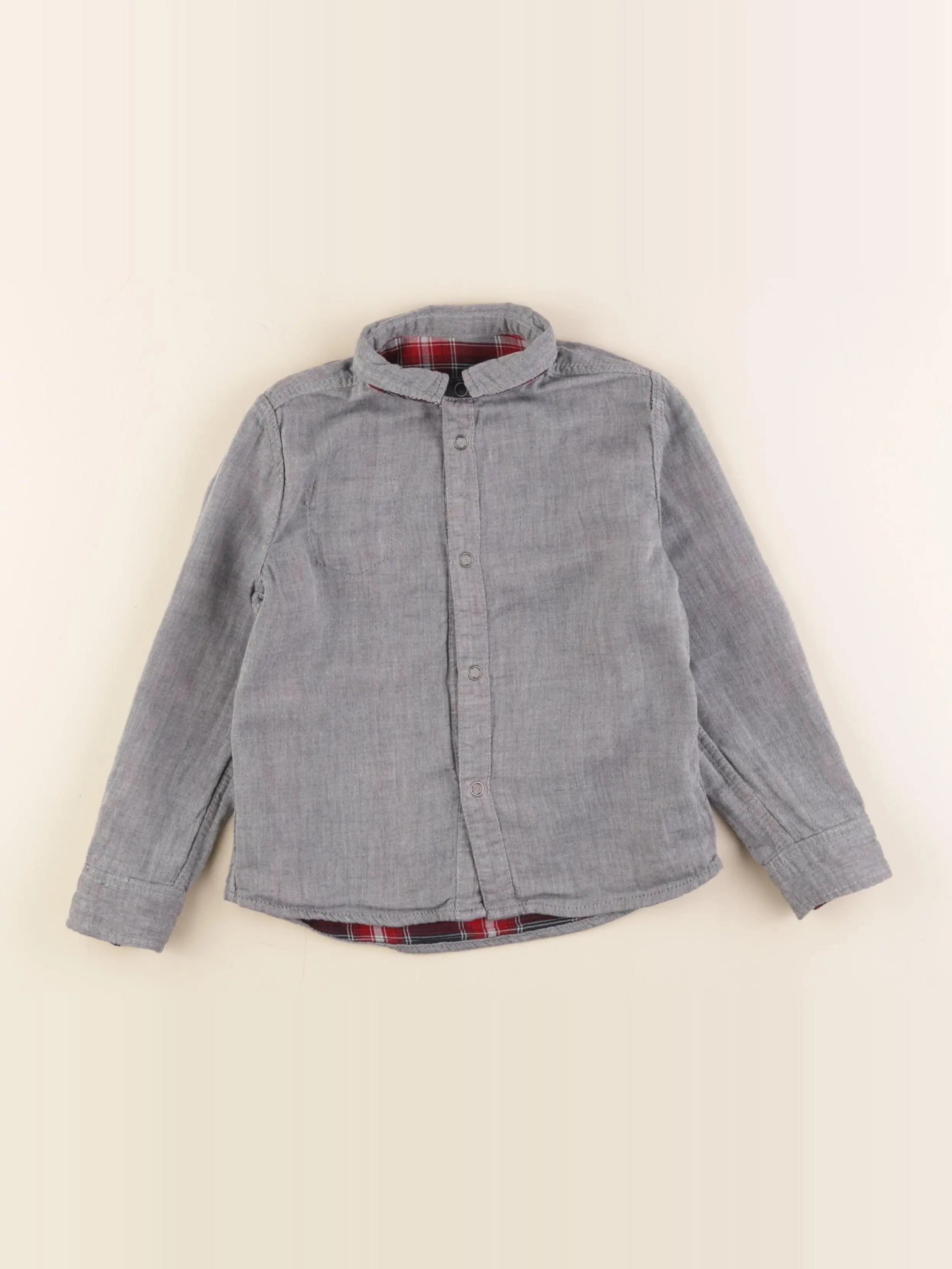 Tape à l'oeil - chemise réversible bleu, rouge - 4 ans