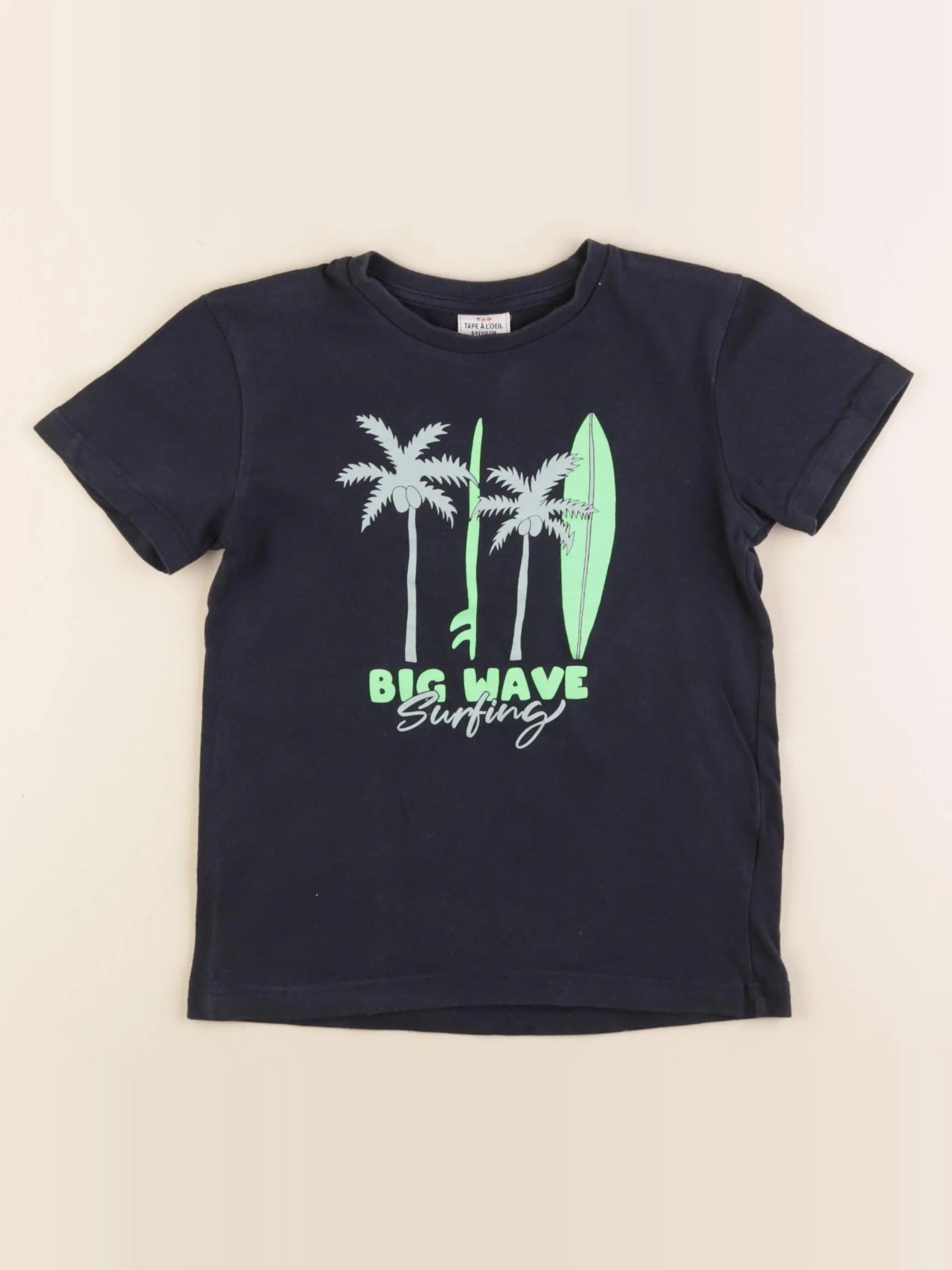 Tape à l'oeil - tee-shirt bleu - 5 ans