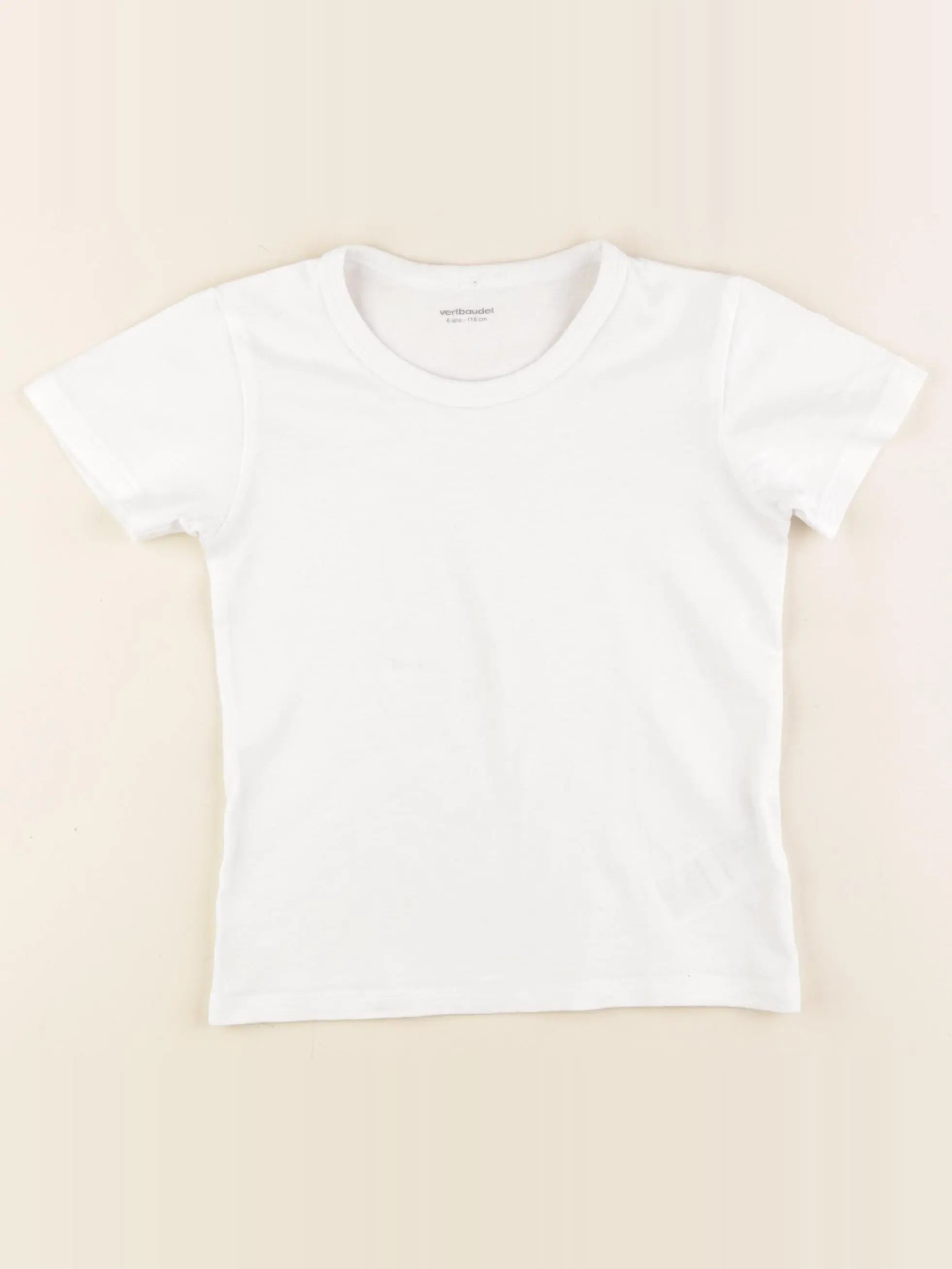 Vertbaudet - maillot de corps blanc - 6 ans