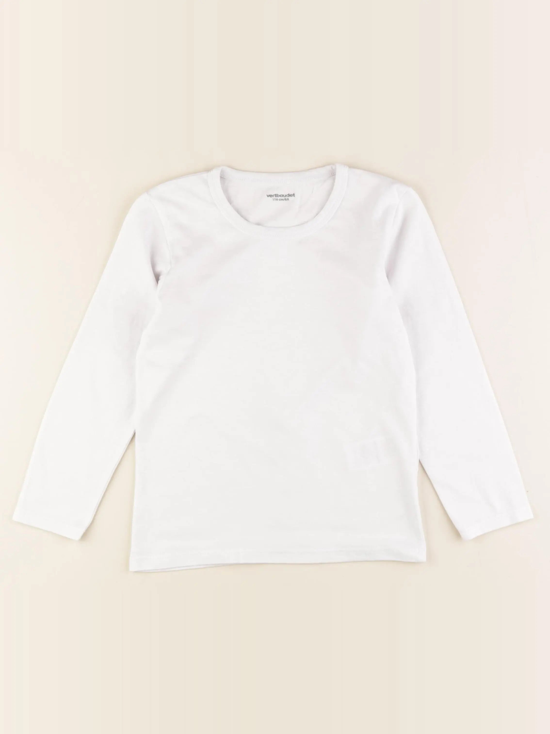 Vertbaudet - maillot de corps blanc - 6 ans