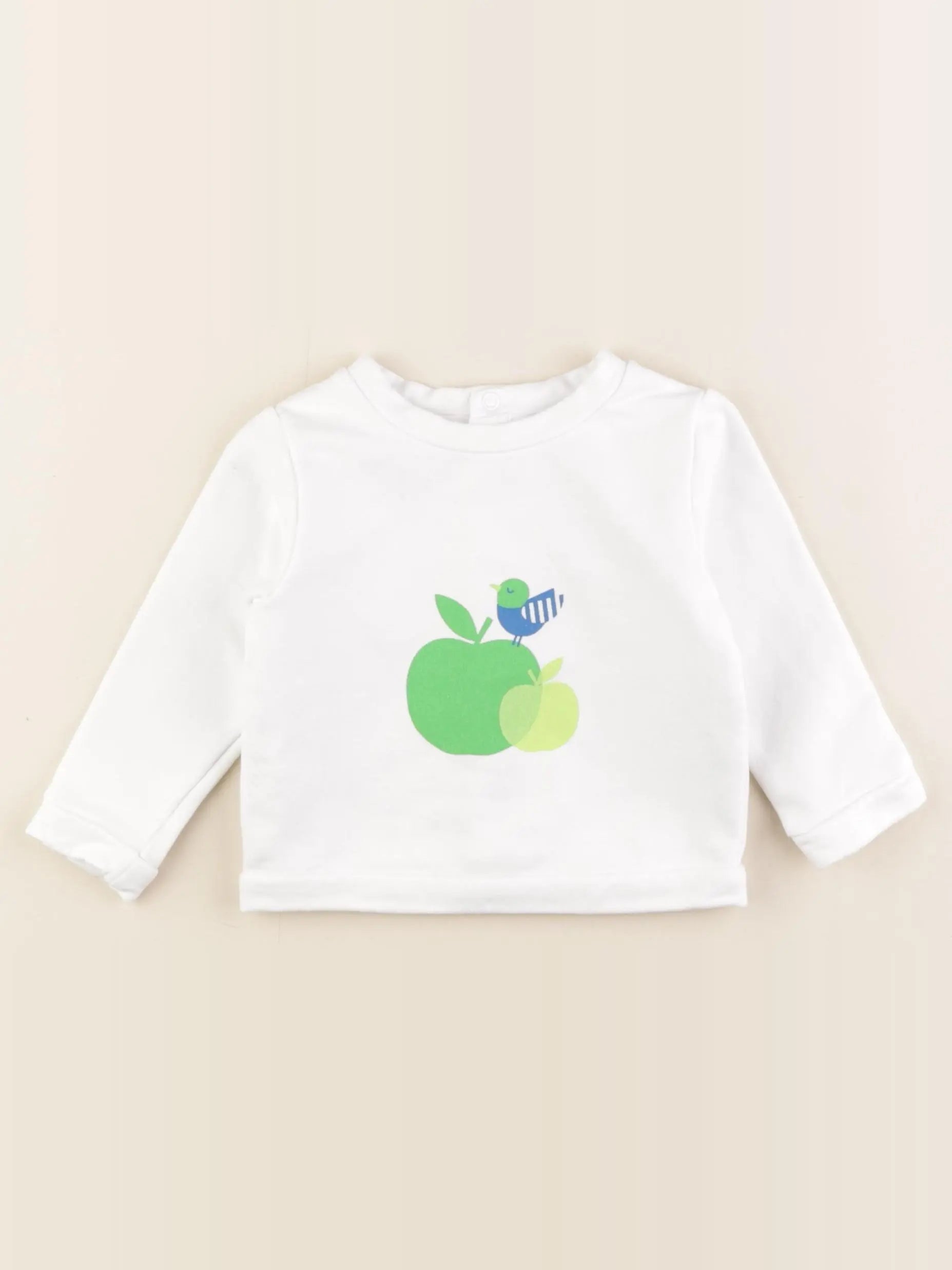 Jacadi - sweat blanc - 12 mois