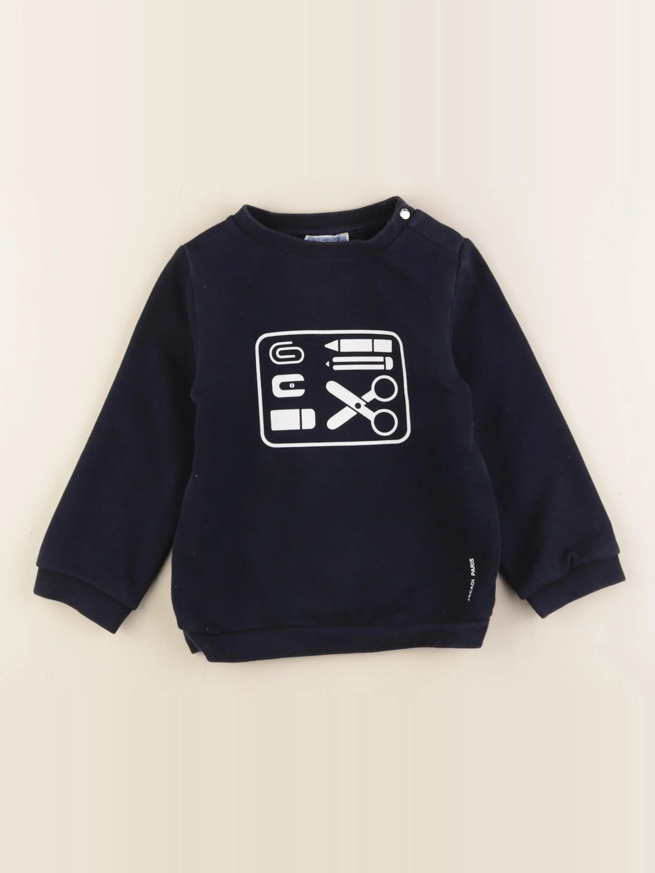 Jacadi - sweat bleu - 36 mois