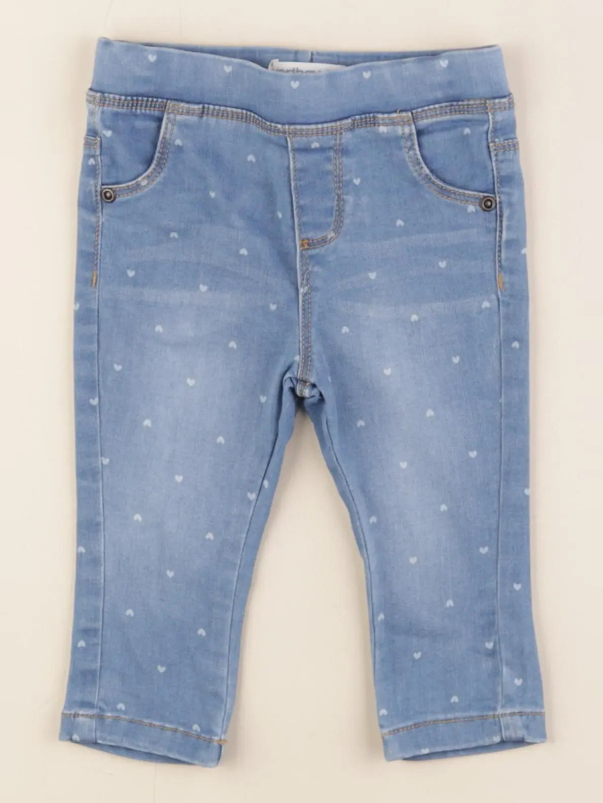 Vertbaudet - jegging bleu - 9 mois