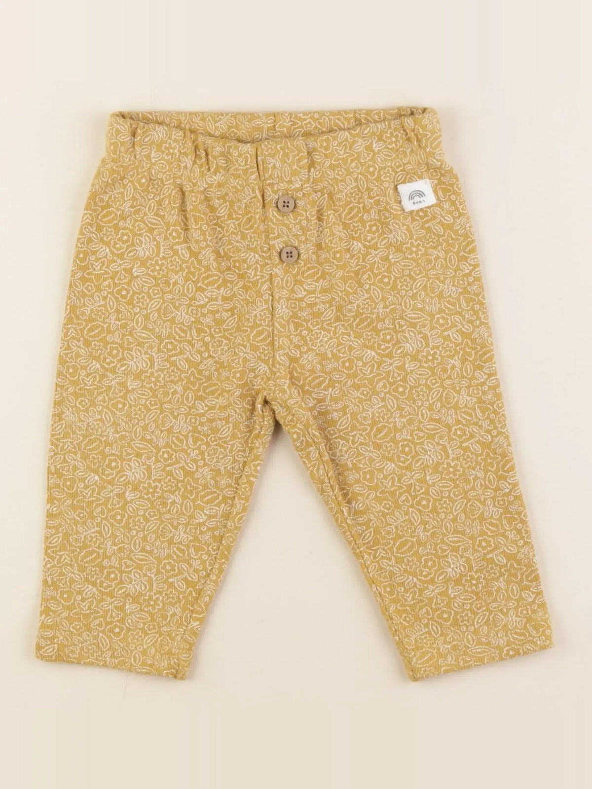 La Redoute - pantalon jaune - 6 mois