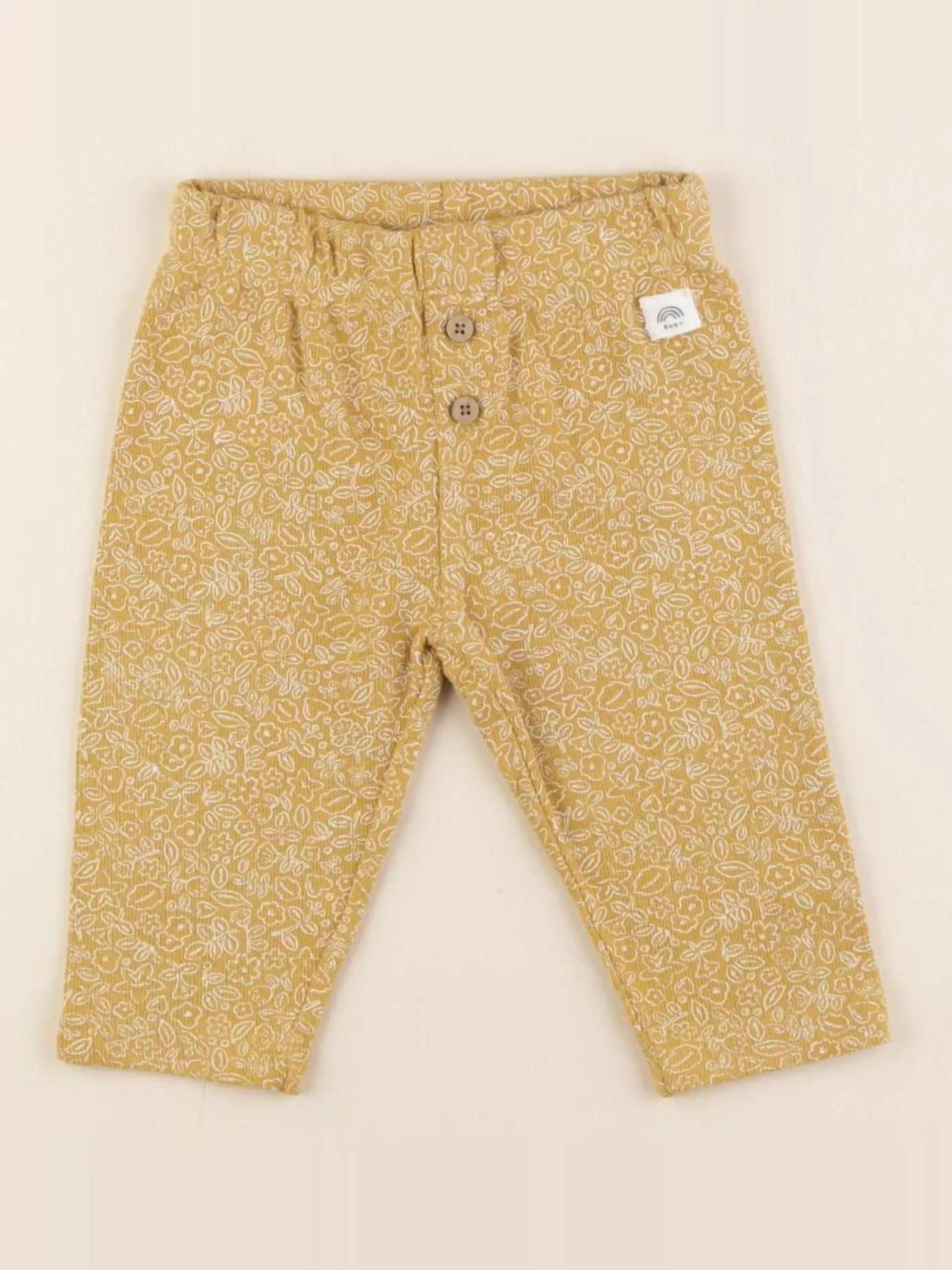 La Redoute - pantalon jaune - 6 mois