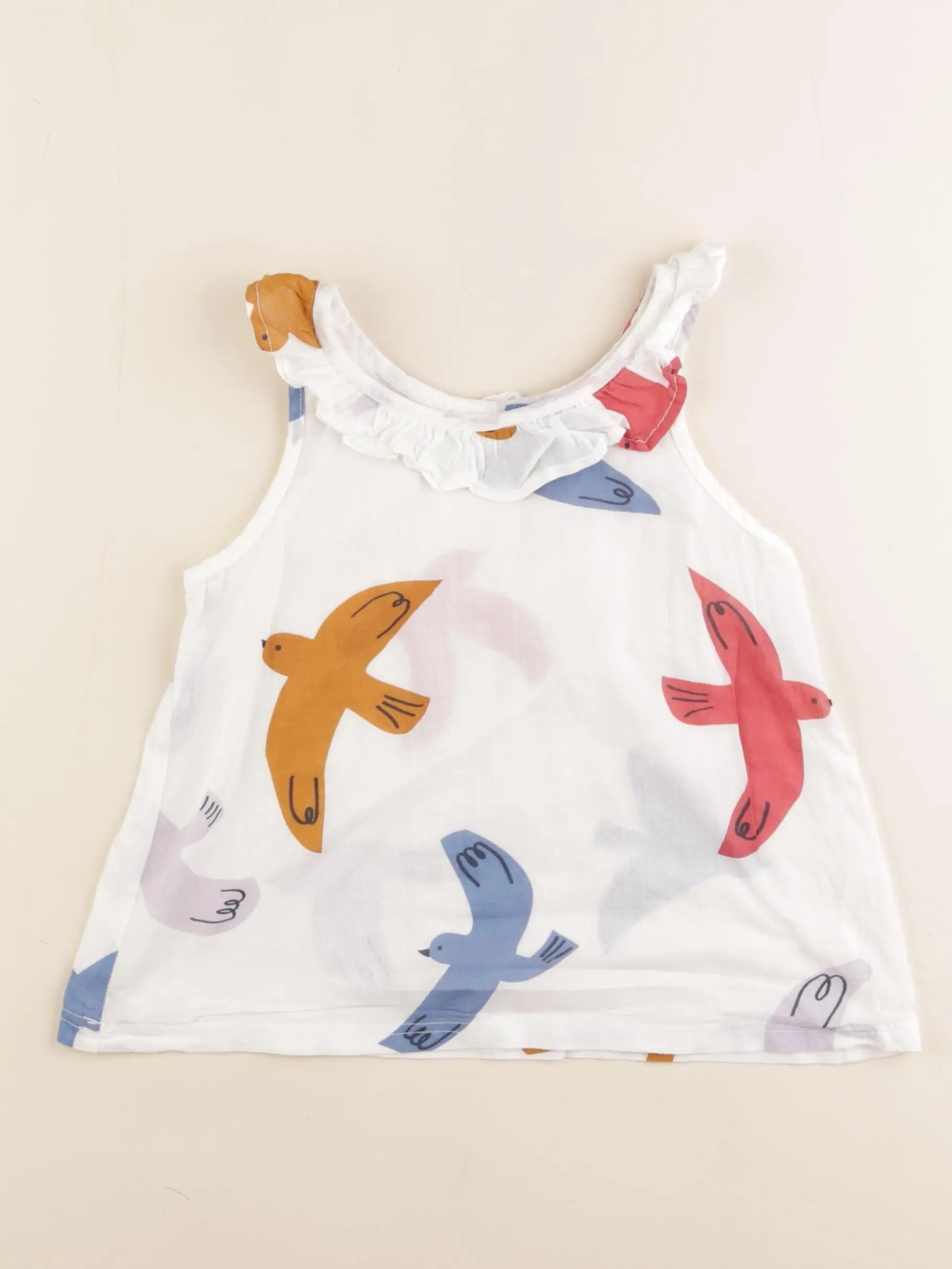 Monoprix - blouse blanc - 6 ans