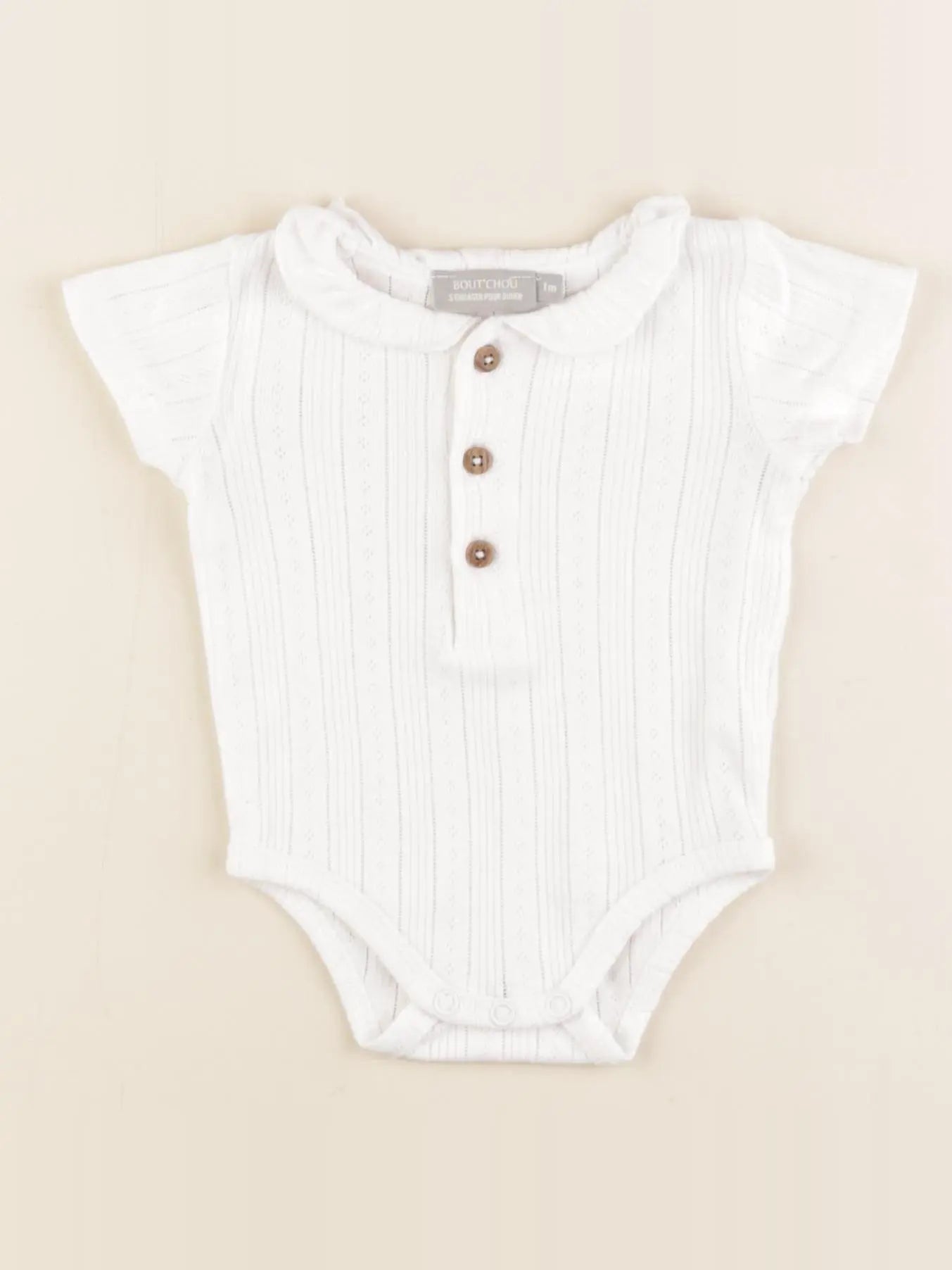 Boutchou - body à col blanc - 1 mois
