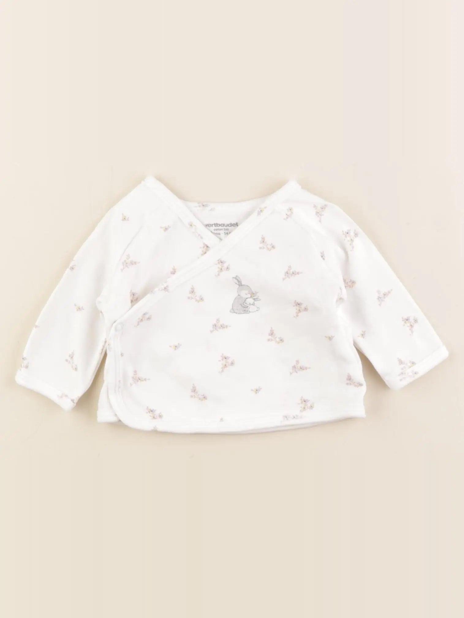 Vertbaudet - tee-shirt blanc - 1 mois