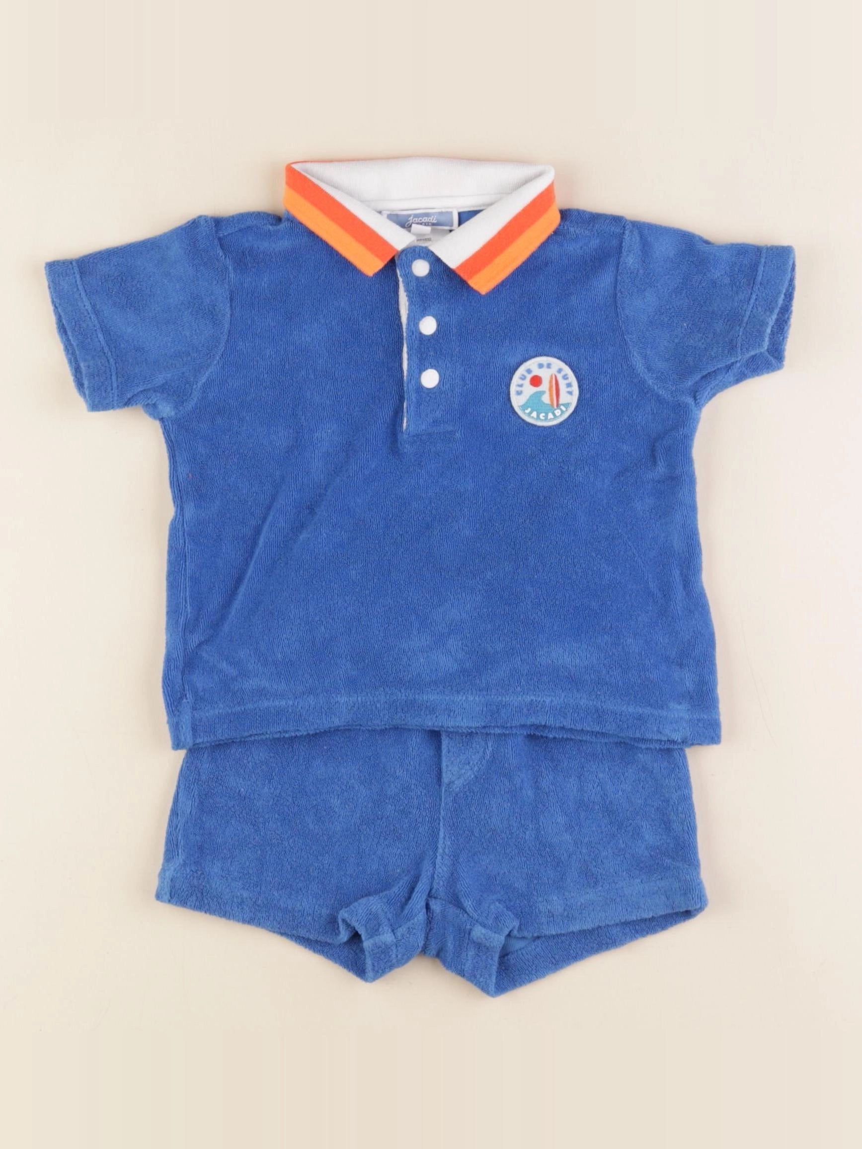 Jacadi - ensemble bleu - 12 mois