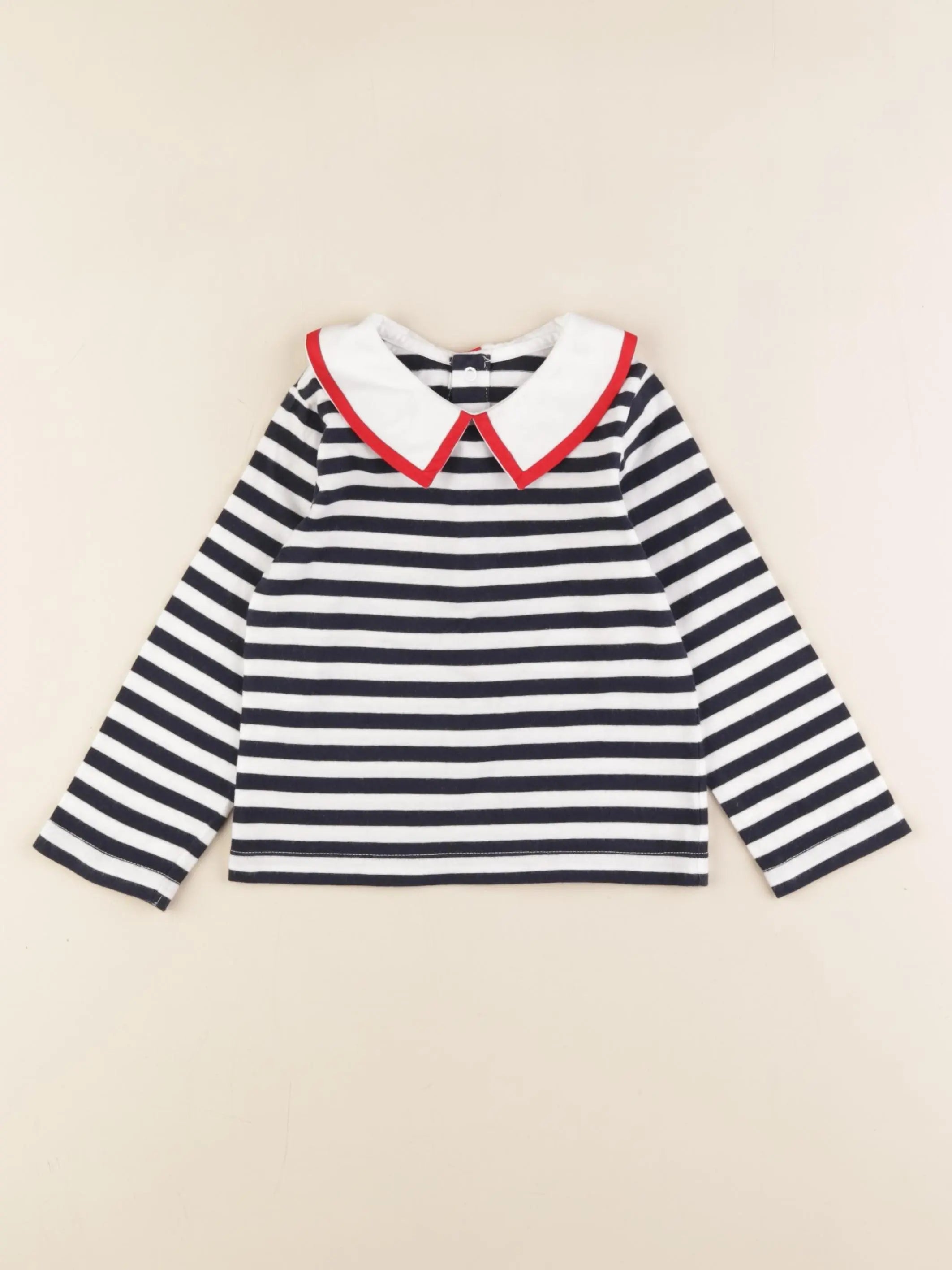 Jacadi - tee-shirt blanc, bleu - 24 mois