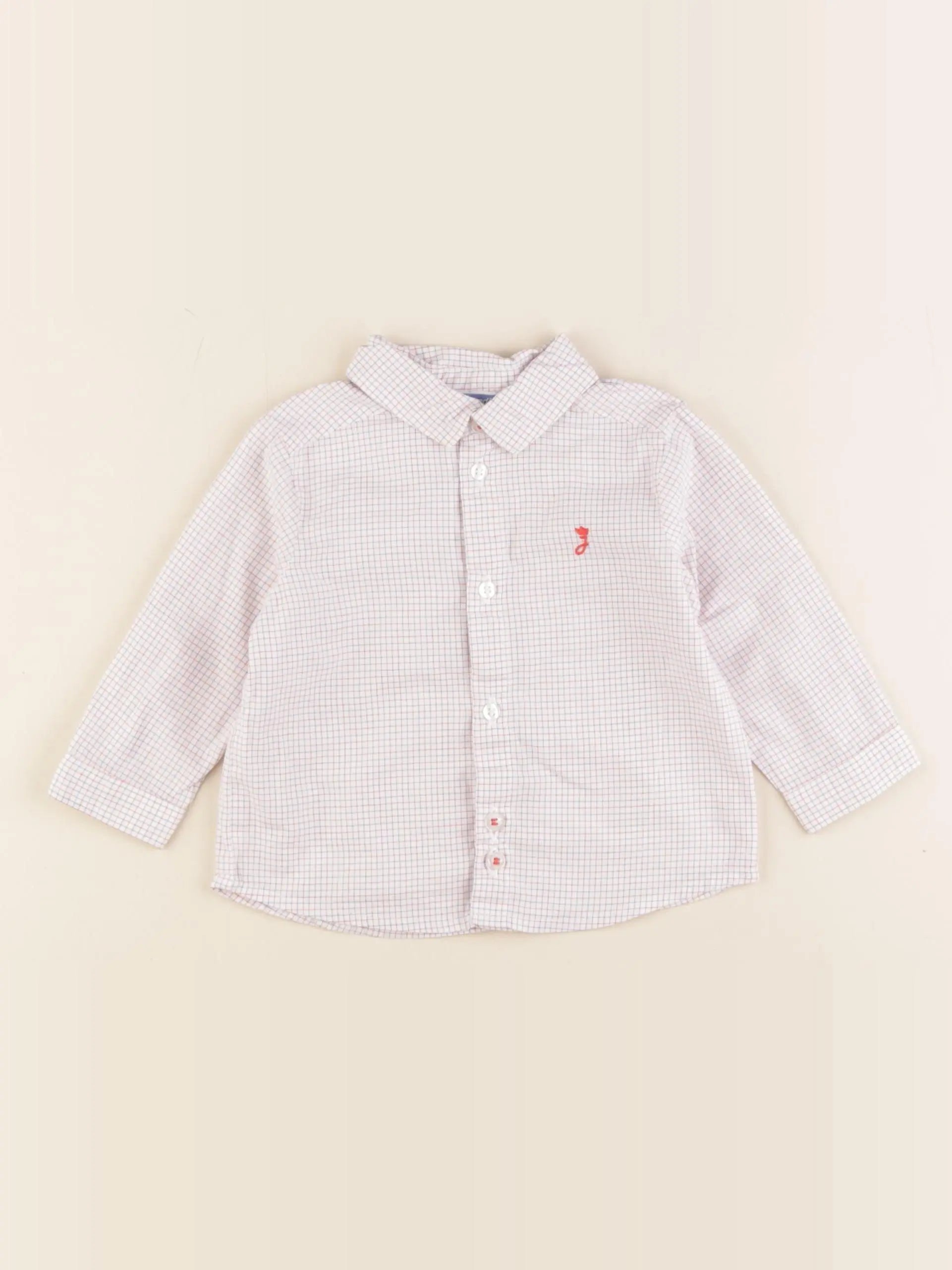 Jacadi - chemise blanc - 6 mois