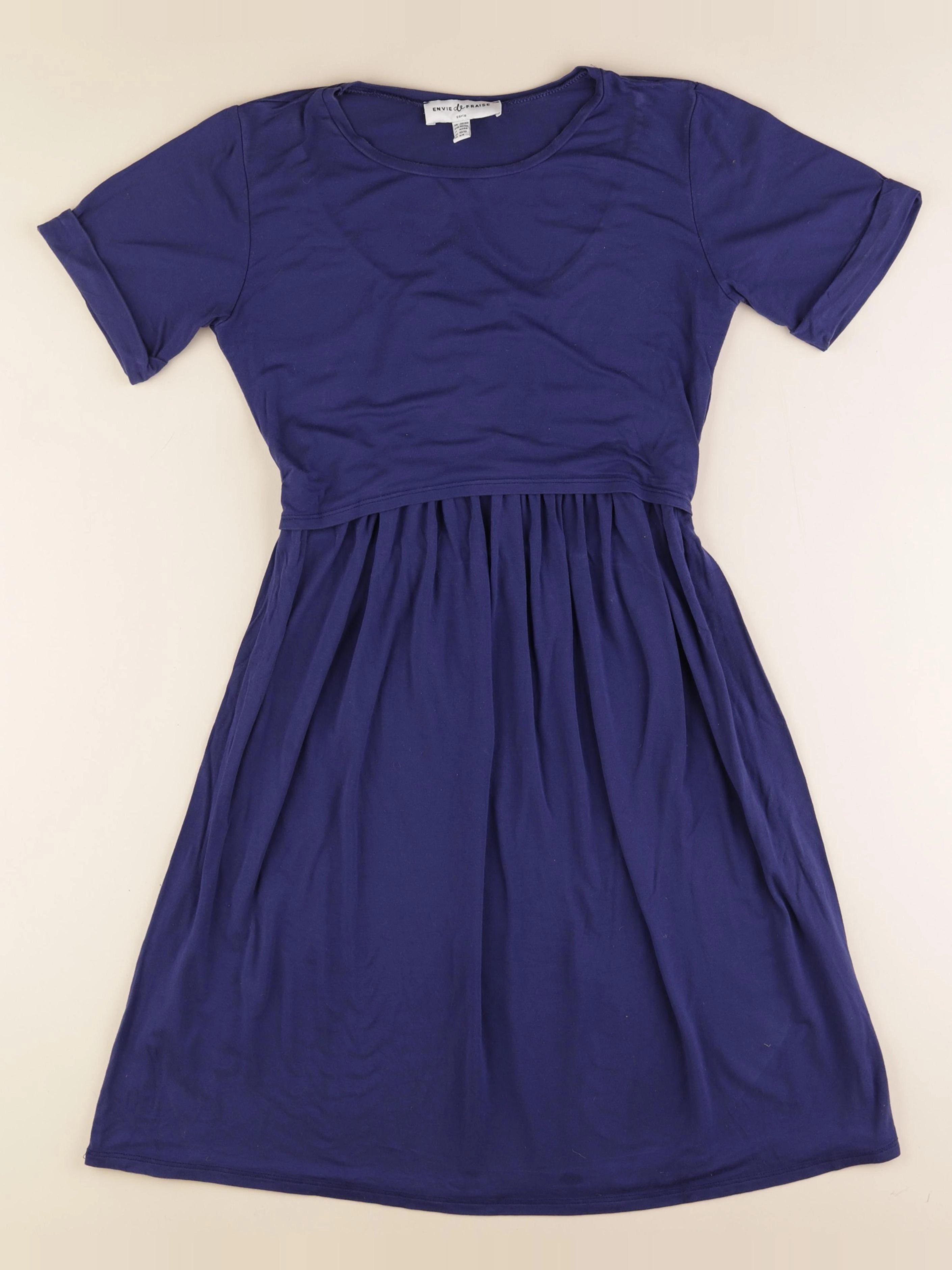 Envie de fraise - robe allaitement bleu - 38 à 40