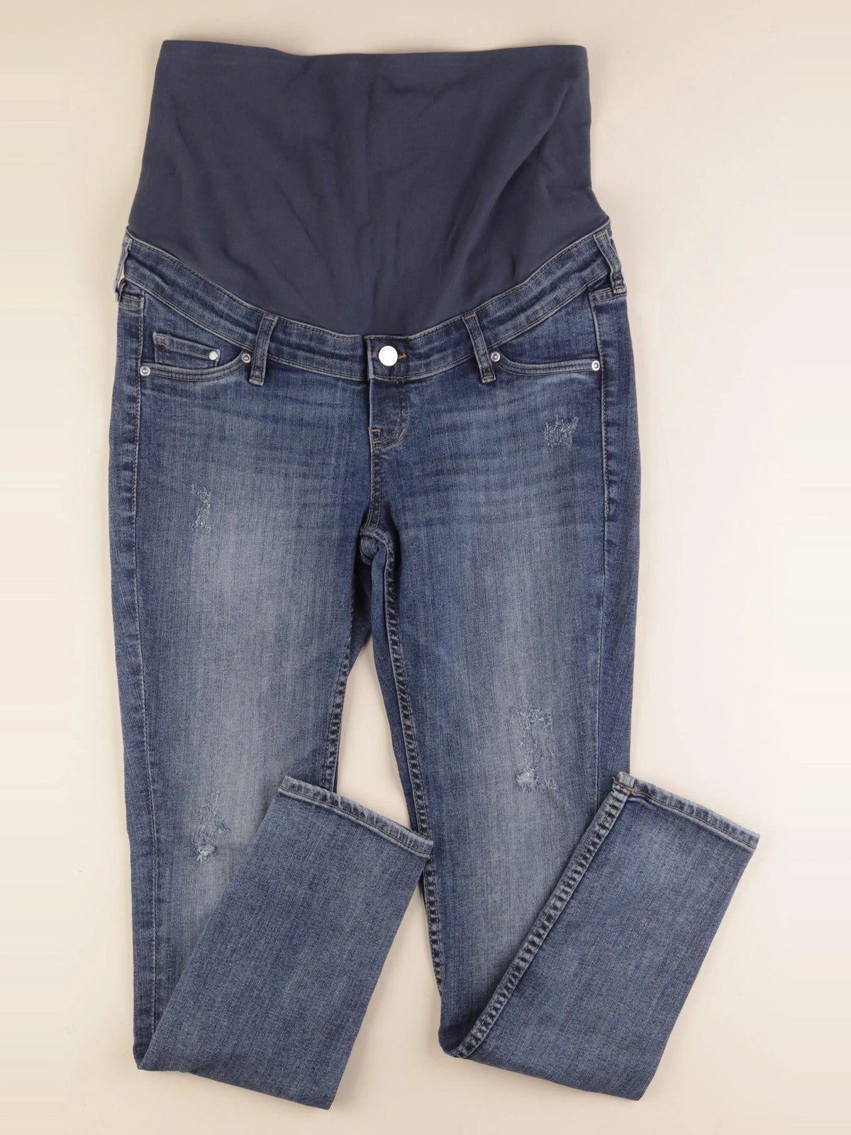 H&M - jean grossesse bleu - m