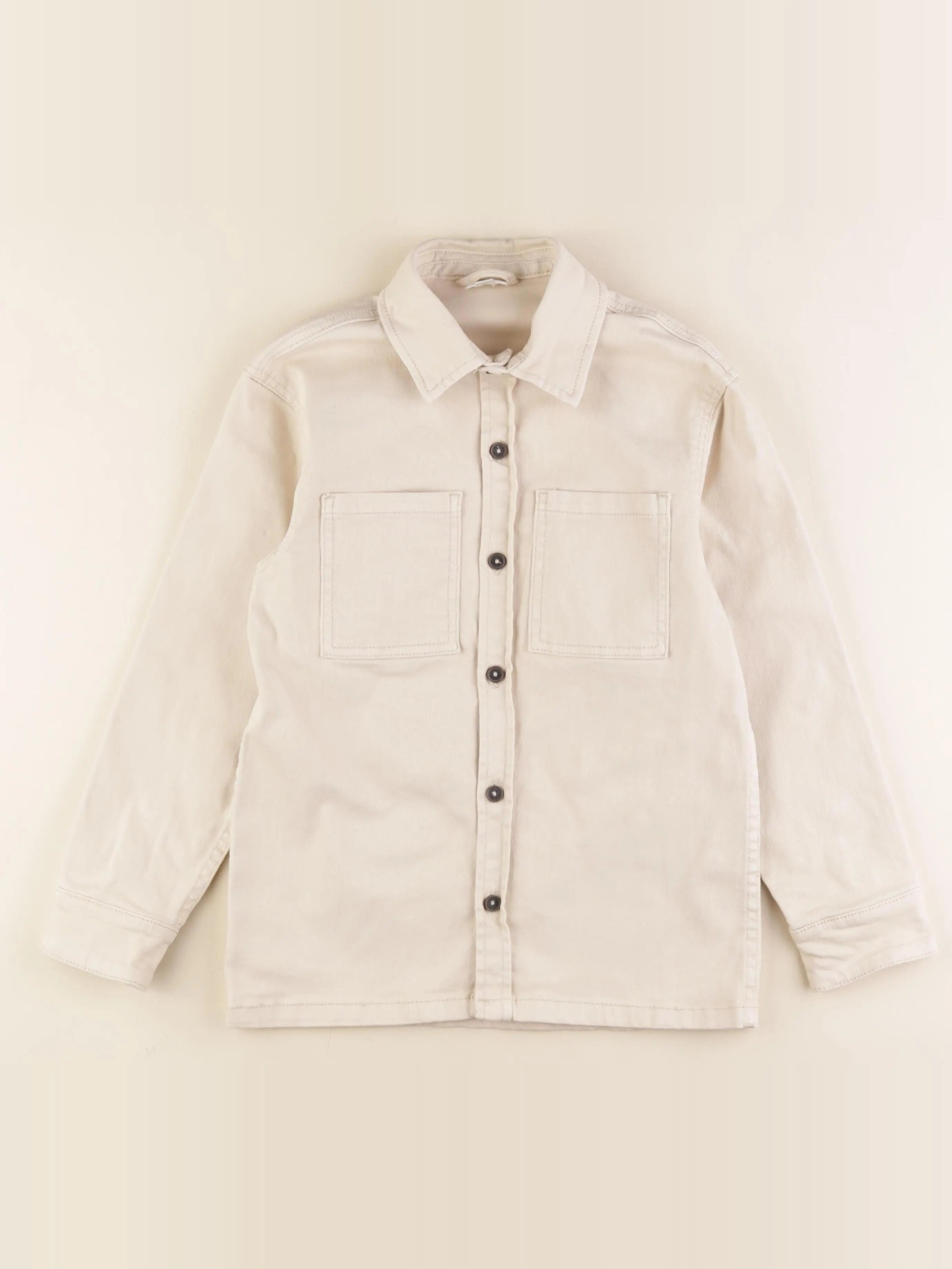 Vertbaudet - veste imprimé au dos beige - 10 ans