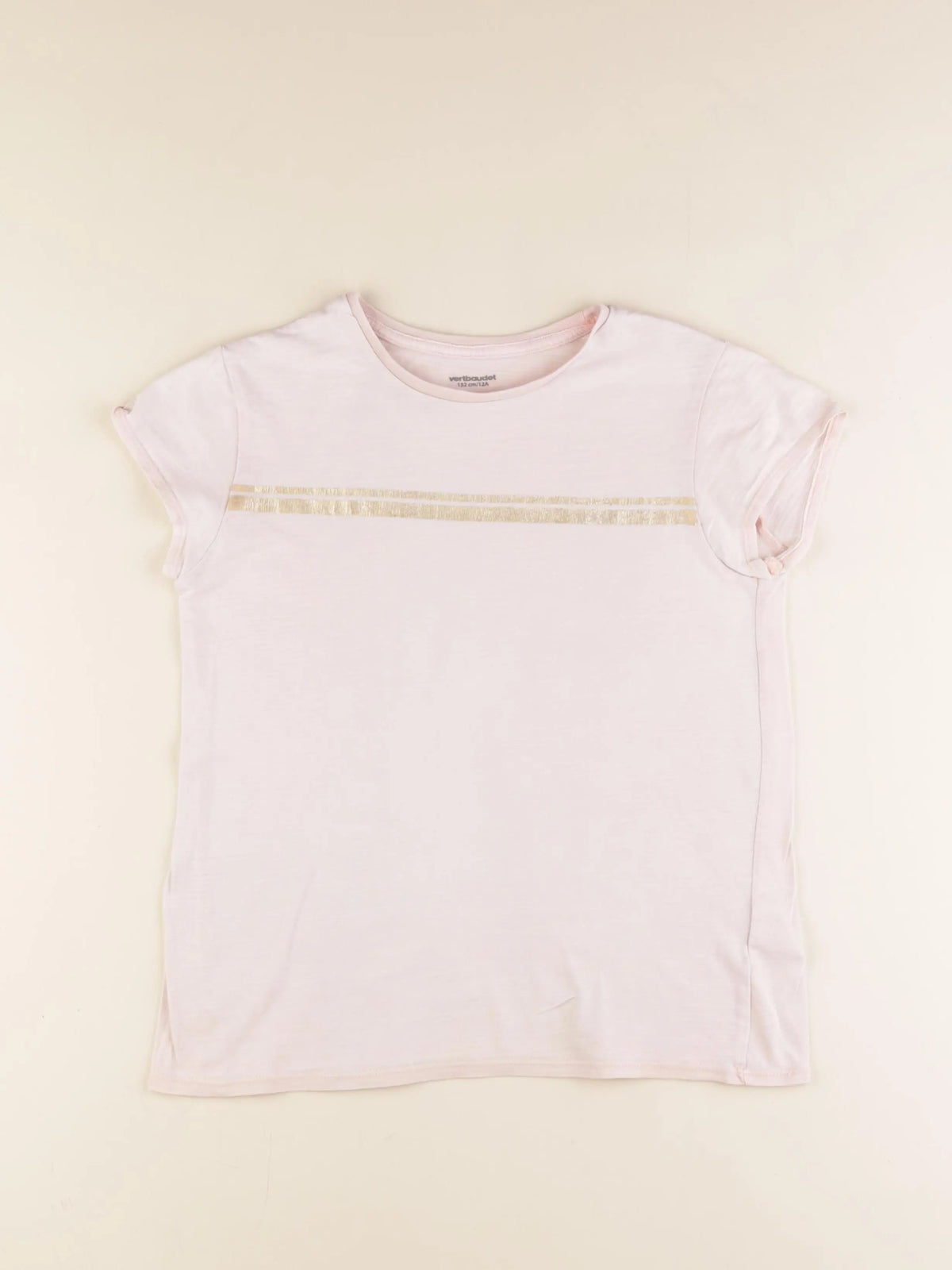 Vertbaudet - tee-shirt rose - 12 ans