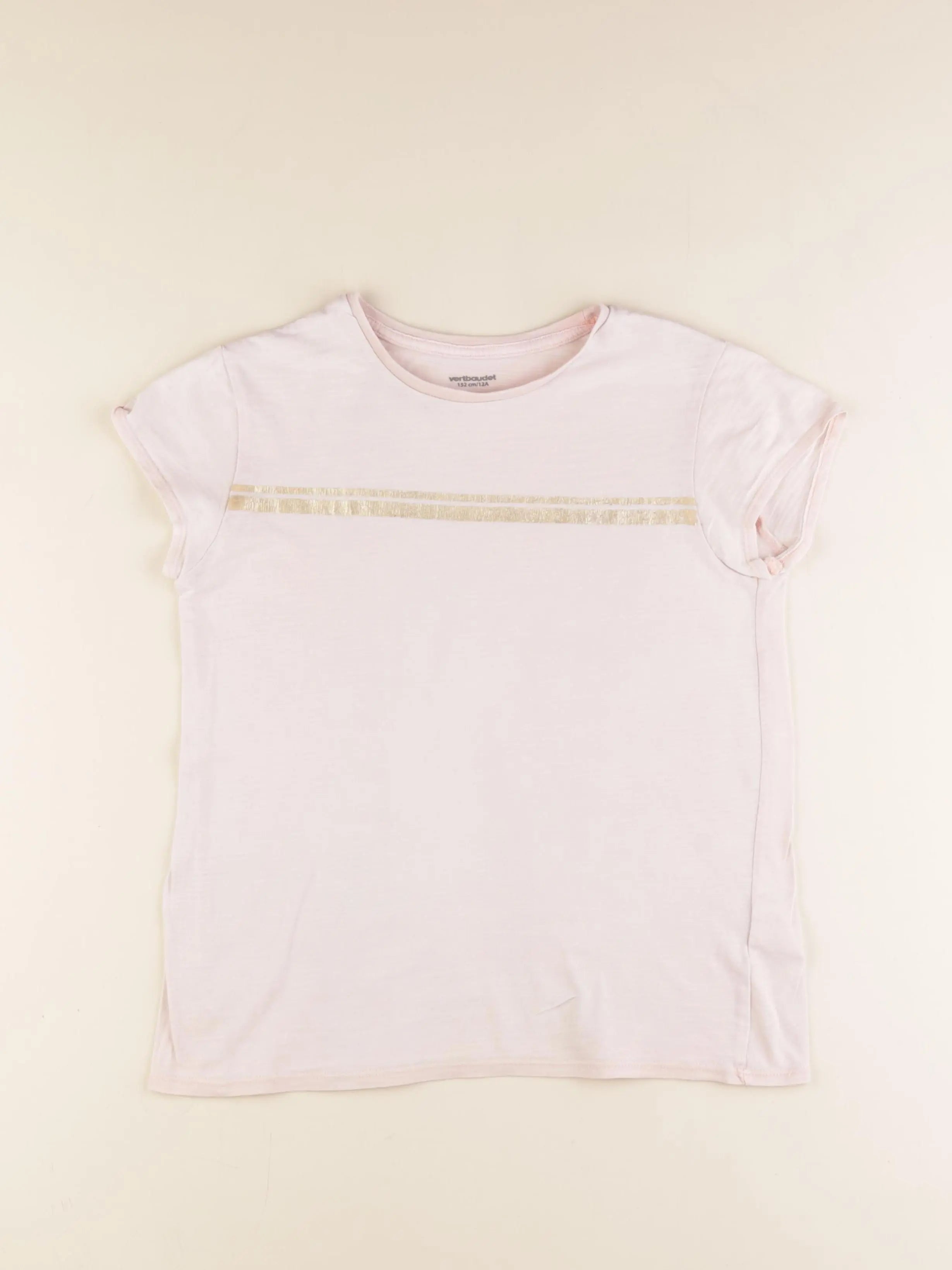 Vertbaudet - tee-shirt rose - 12 ans