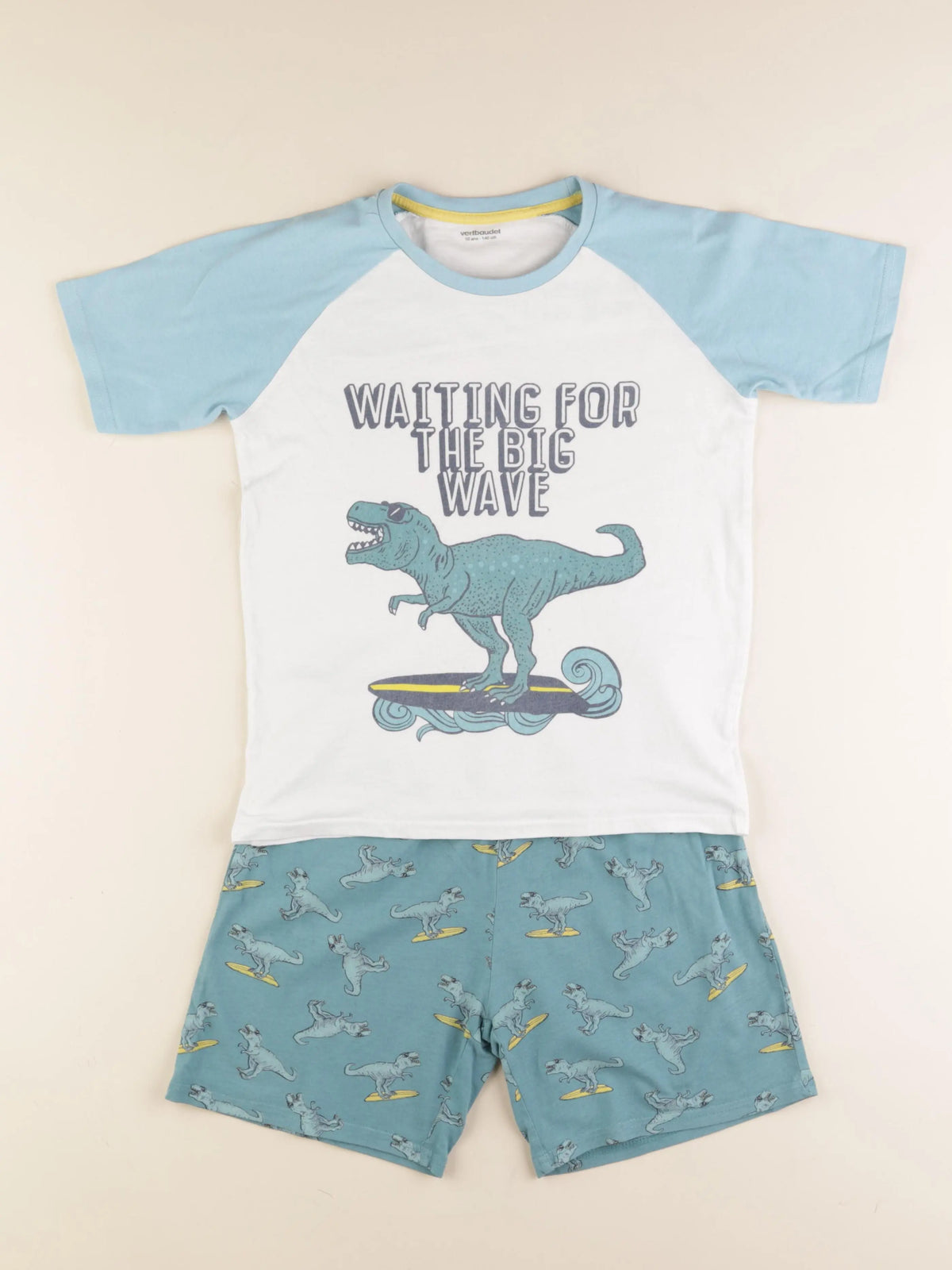 Vertbaudet - pyjama coton bleu - 10 ans