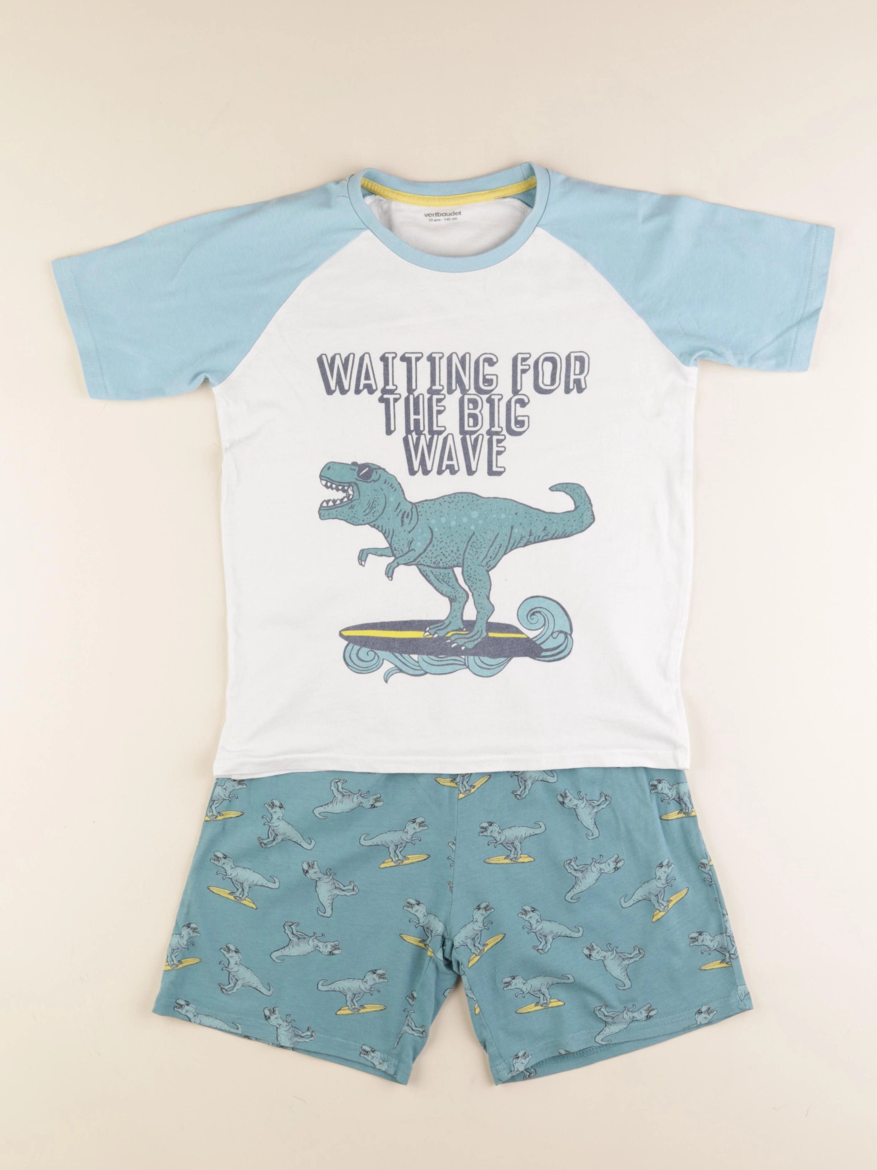 Vertbaudet - pyjama coton bleu - 10 ans