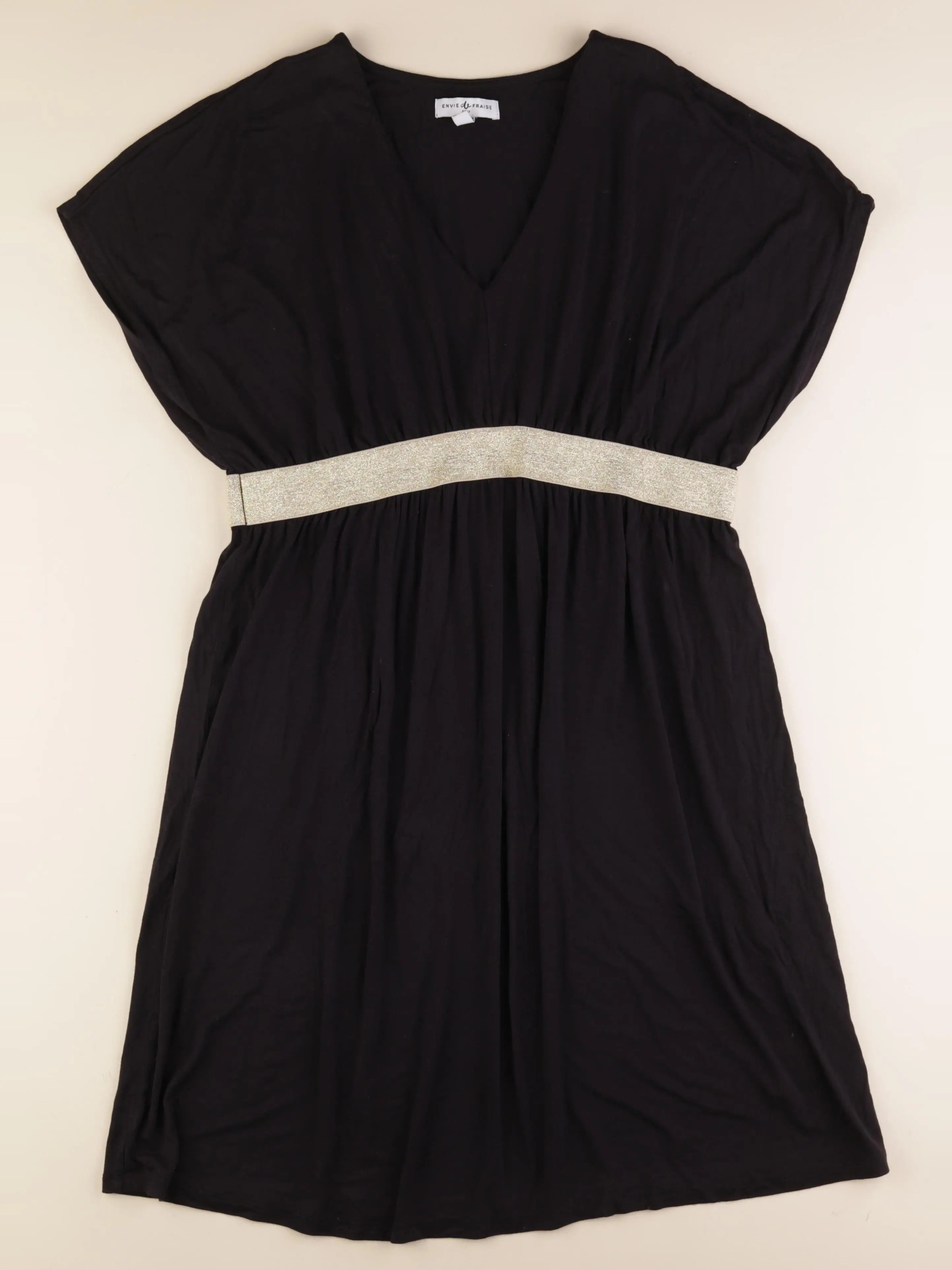 Envie de fraise - robe grossesse noir, or - 38 à 40