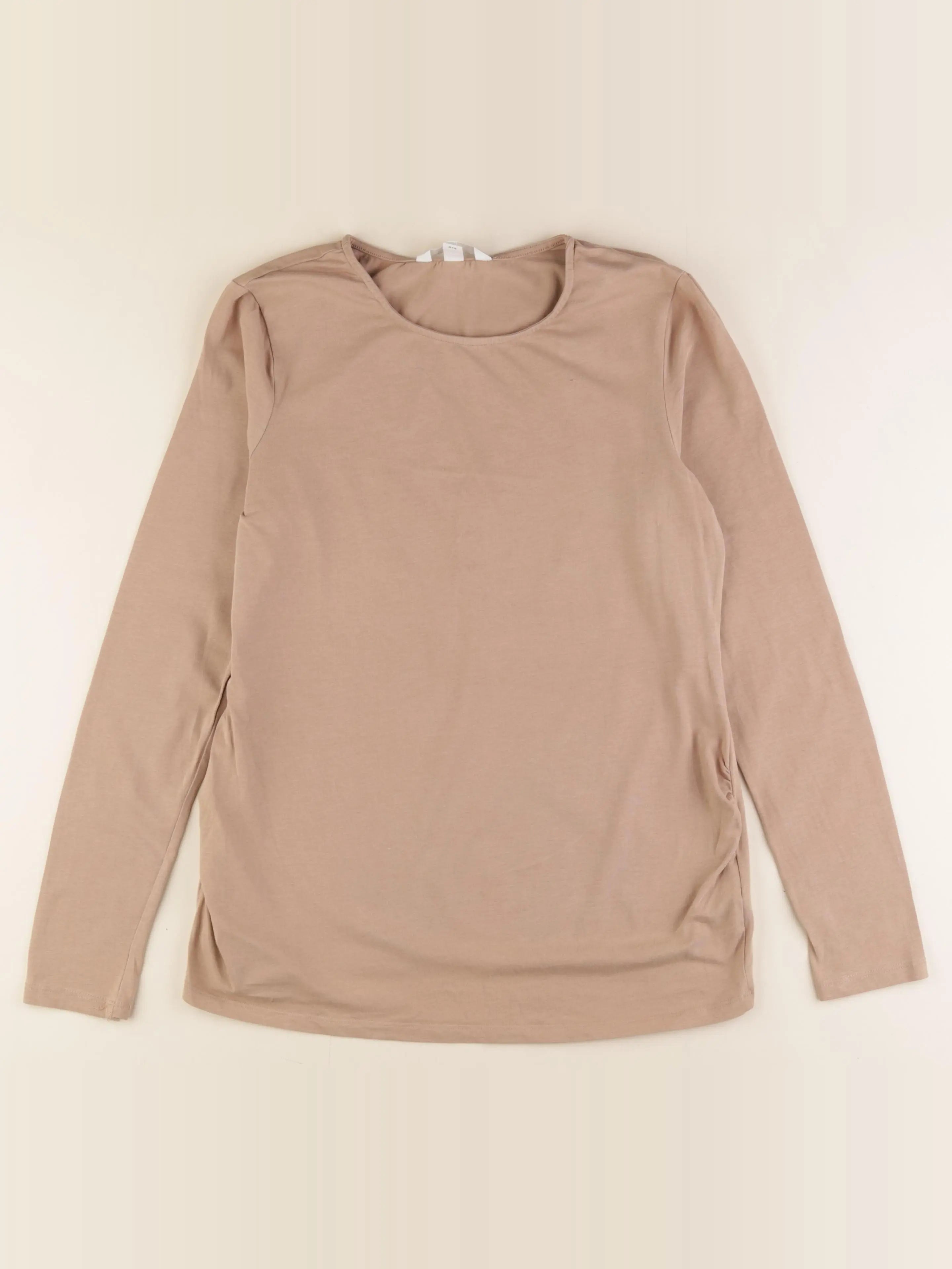 H&M - tee-shirt grossesse marron - m