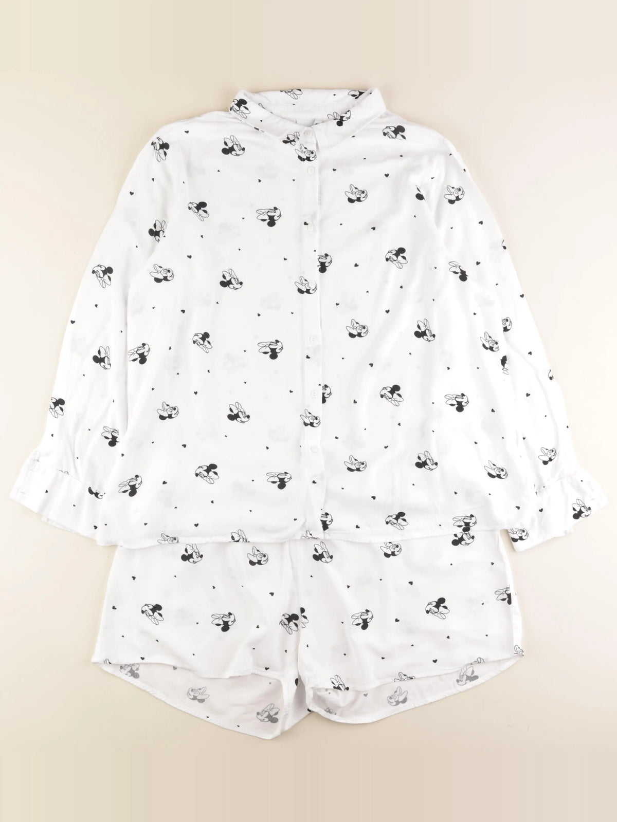 Vertbaudet - pyjama grossesse coton blanc, noir - 42