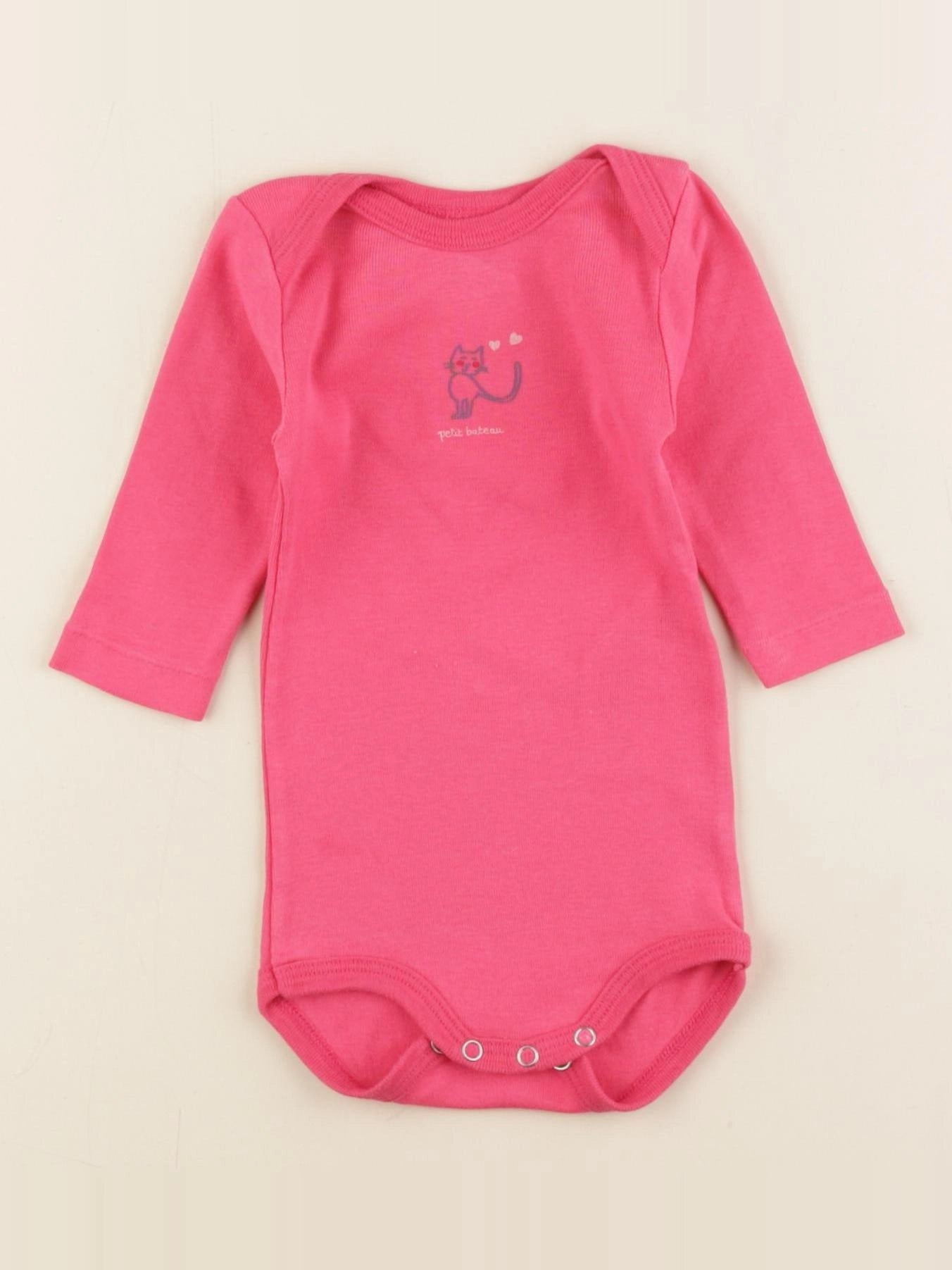 Petit Bateau - body rose - 3 mois