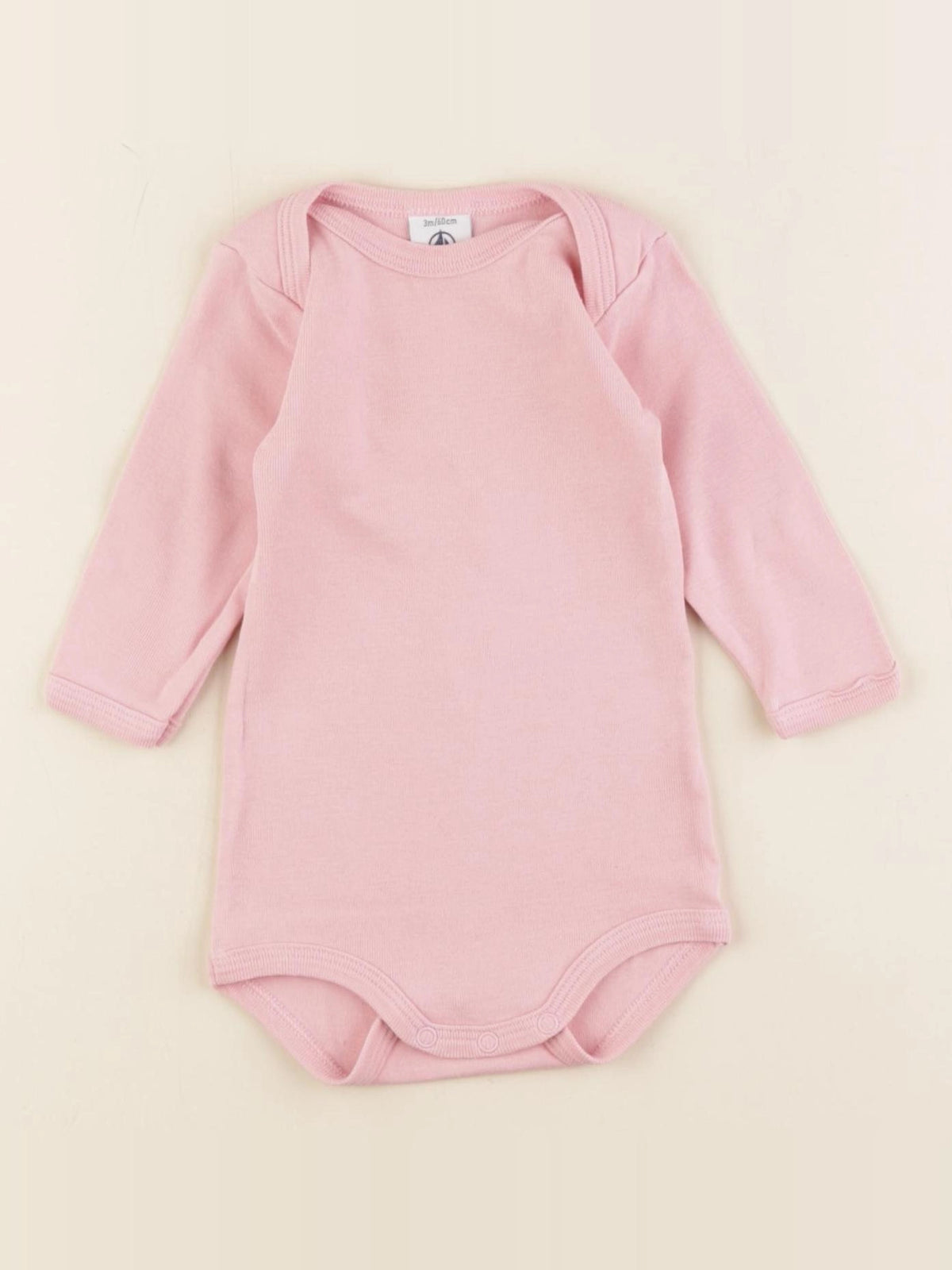 Petit Bateau - body rose - 3 mois