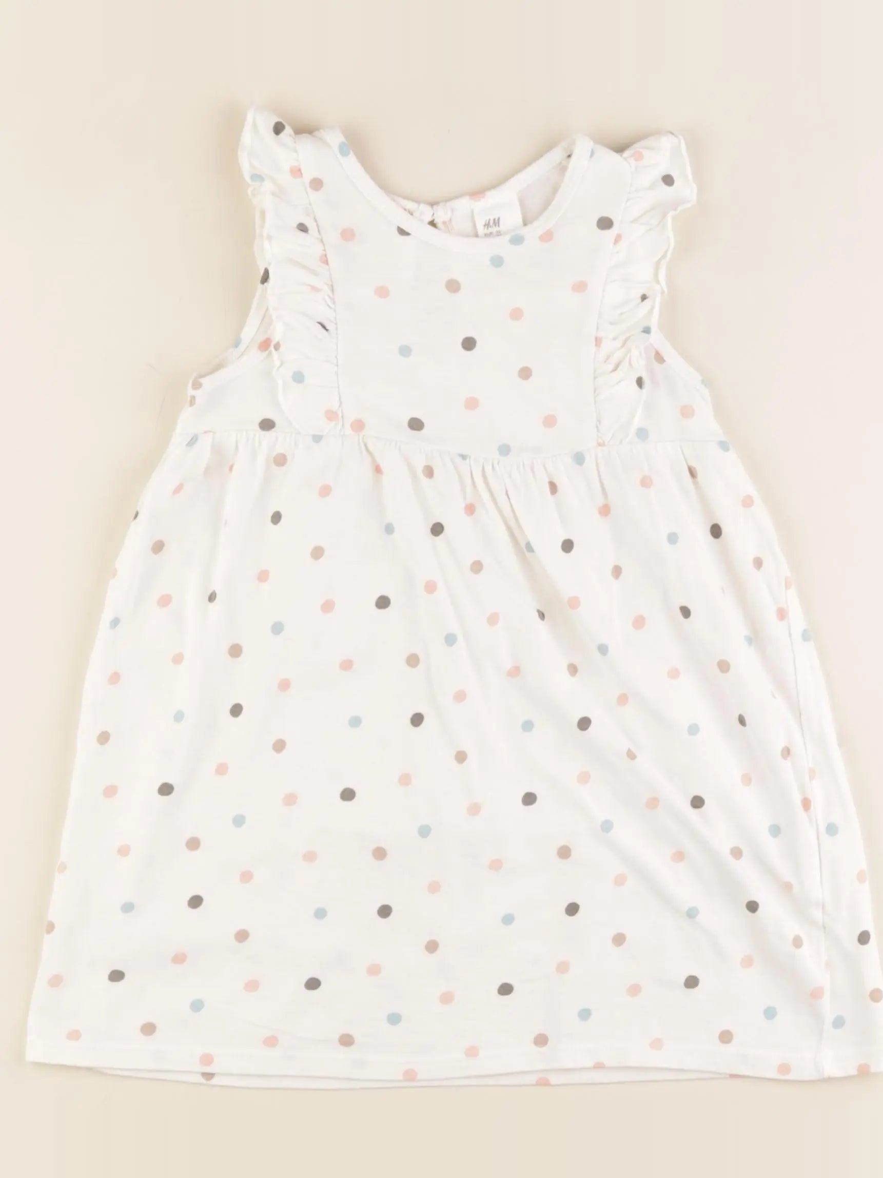 H&M - robe beige - 18/24 mois