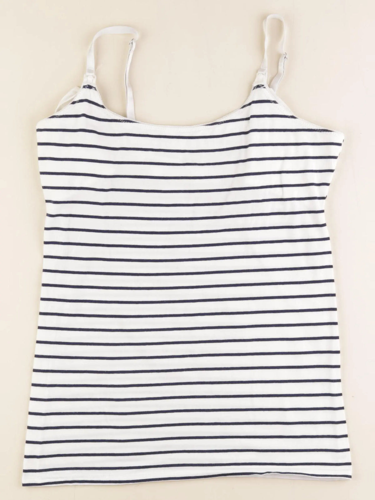 La Halle - débardeur grossesse blanc, bleu - m