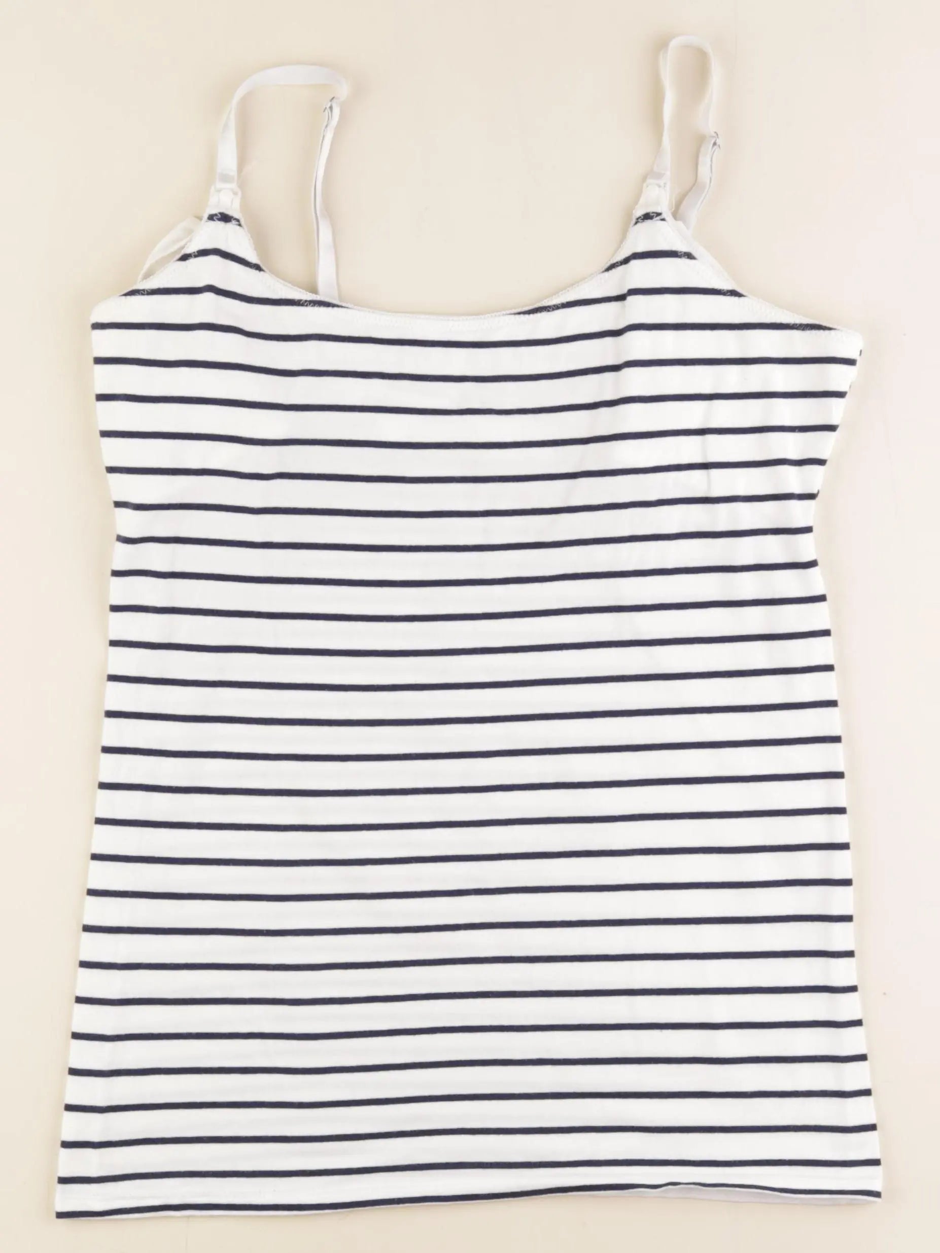 La Halle - débardeur grossesse blanc, bleu - m