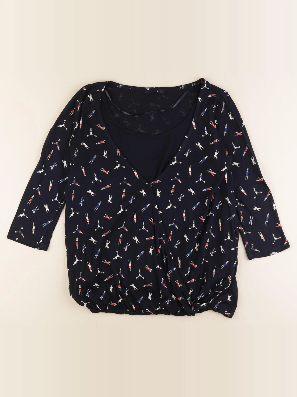 Kiabi - blouse grossesse bleu - 34 à 36