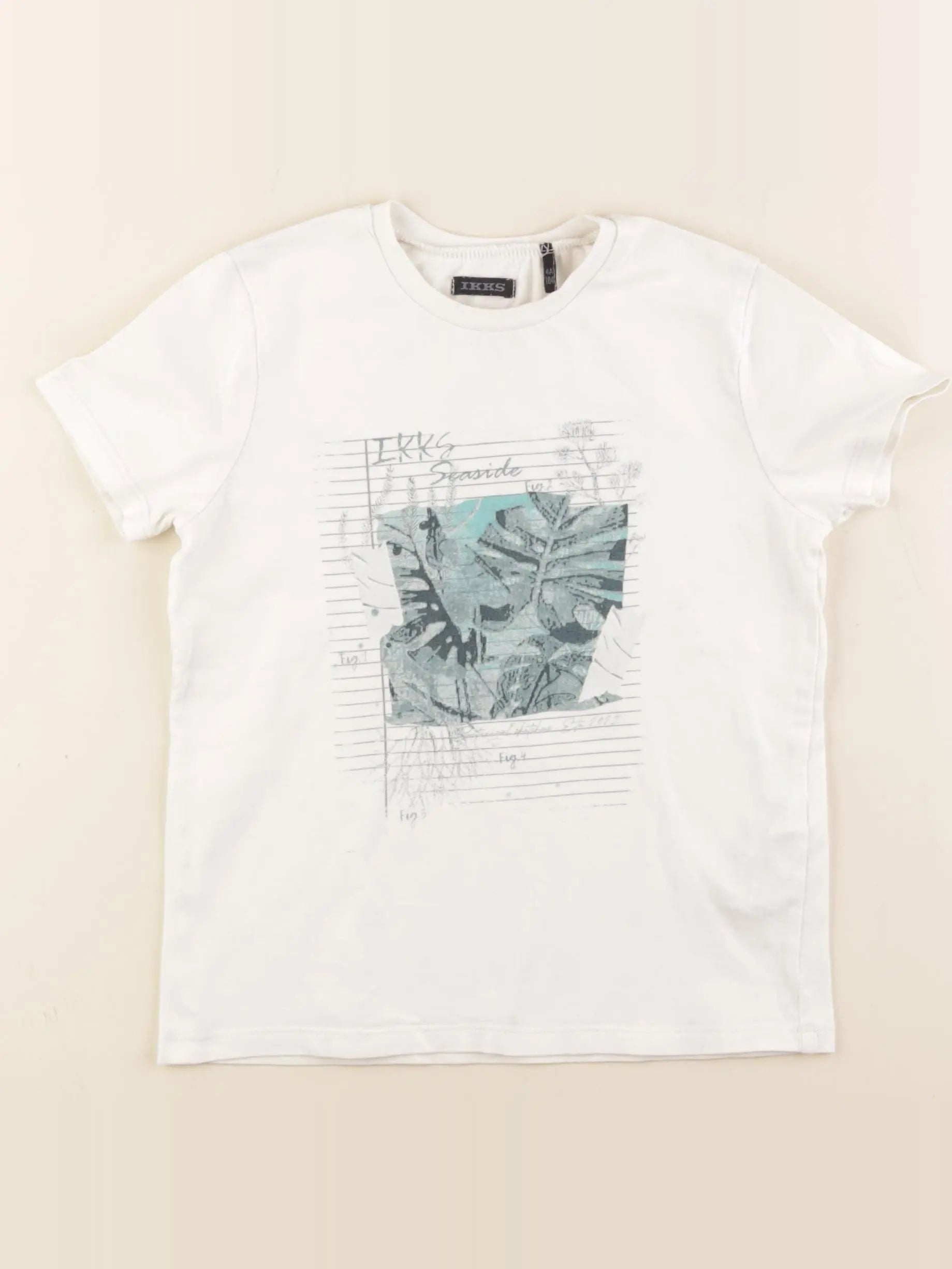 IKKS - tee-shirt blanc - 4 ans