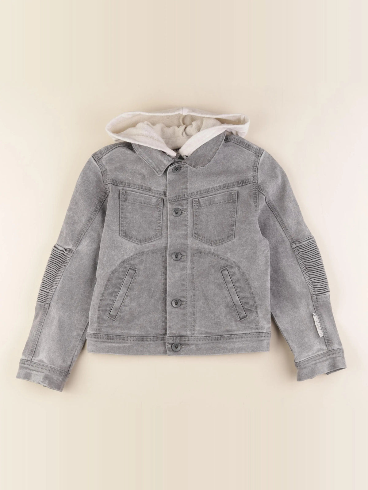 IKKS - veste imprimé au dos gris - 8 ans