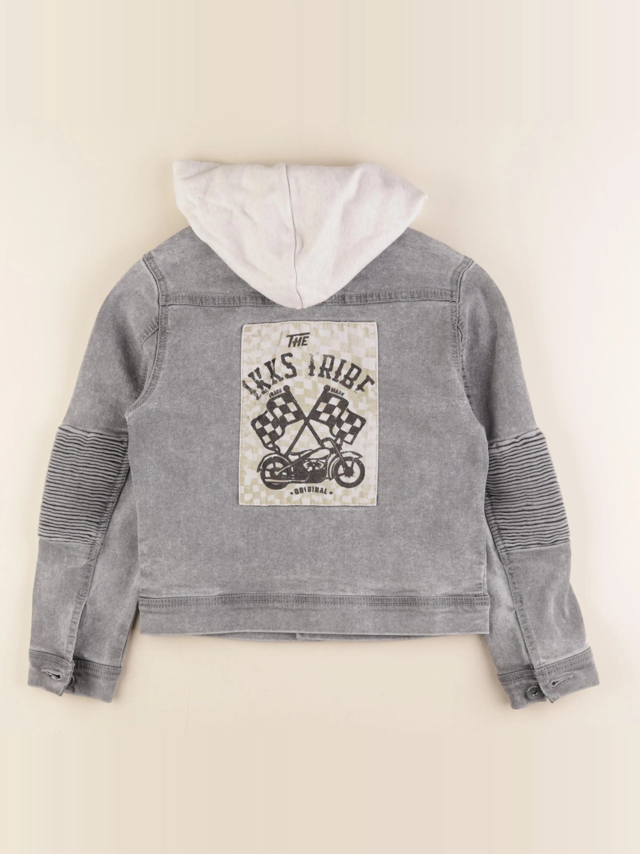 IKKS - veste imprimé au dos gris - 8 ans