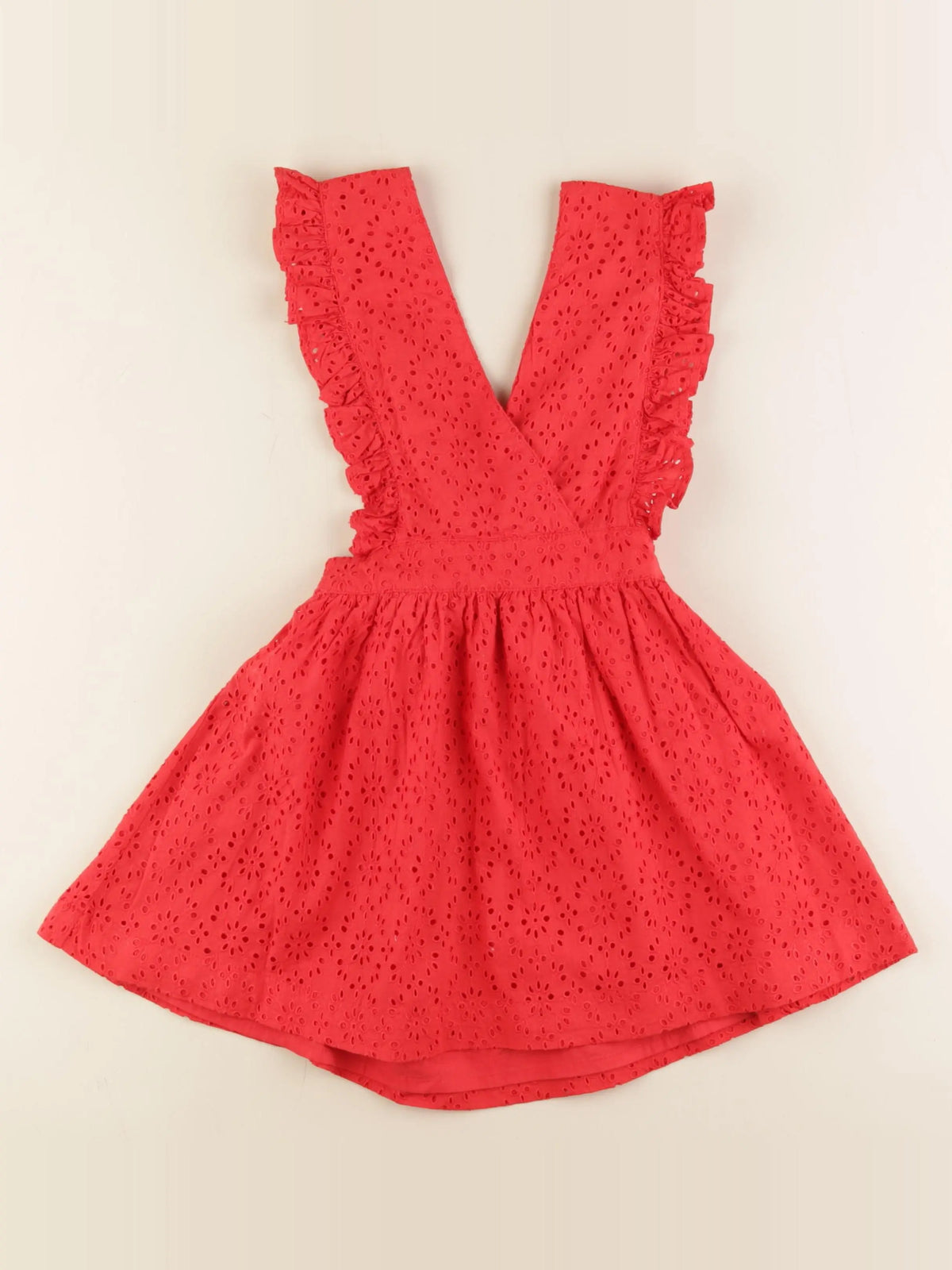 Monoprix - robe rouge - 5 ans