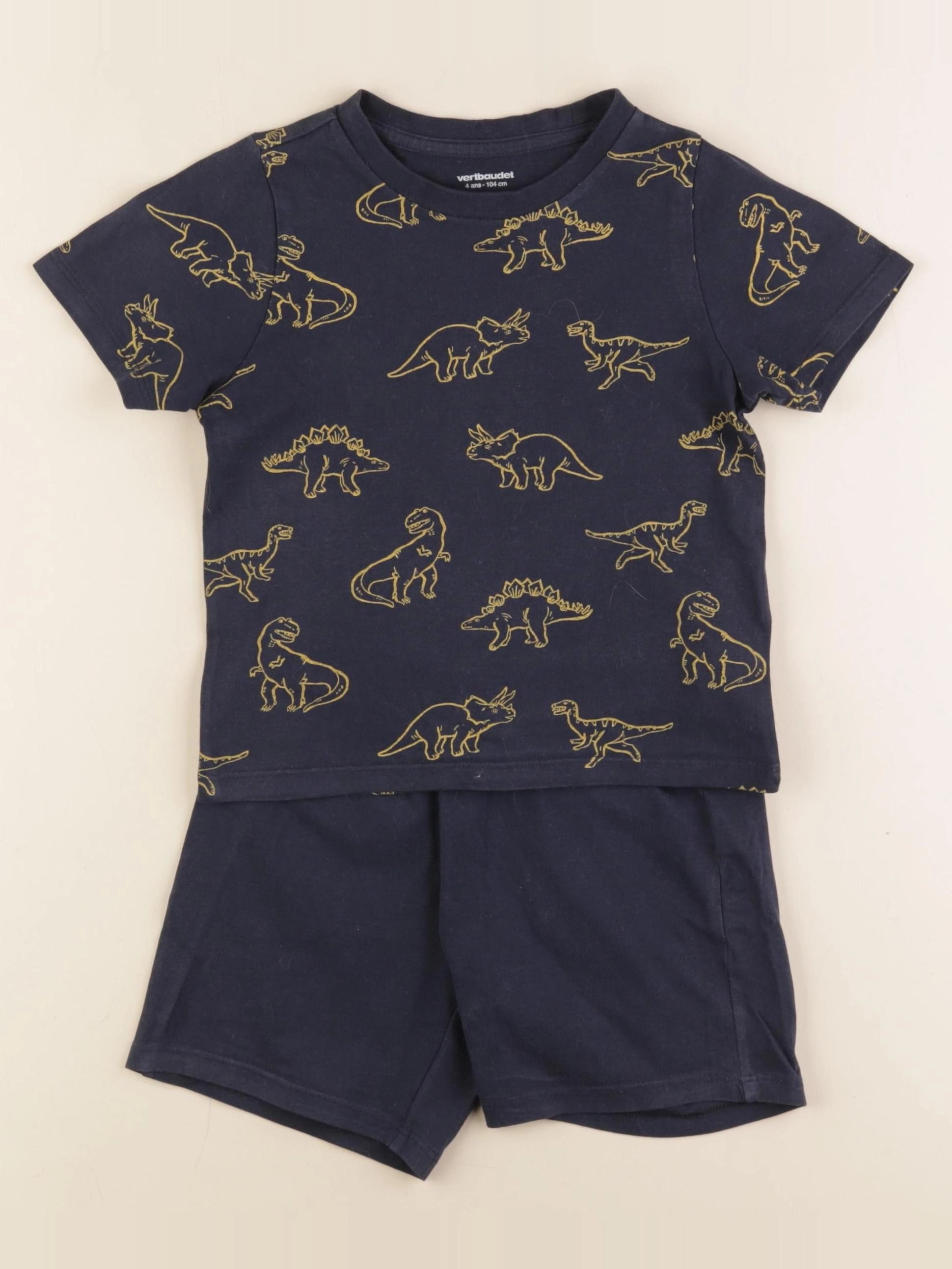 Vertbaudet - pyjama coton bleu - 4 ans