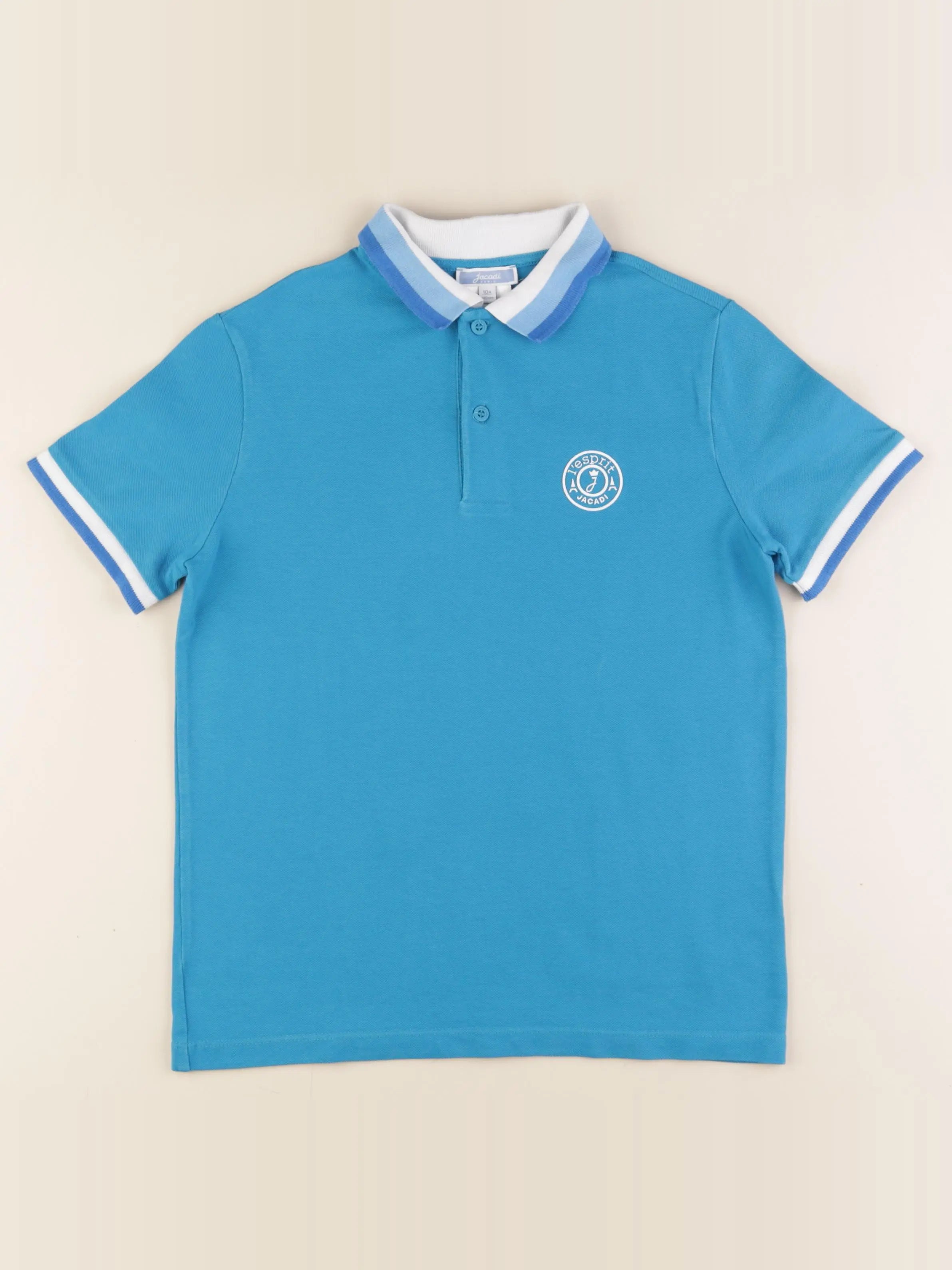 Jacadi - polo bleu - 10 ans