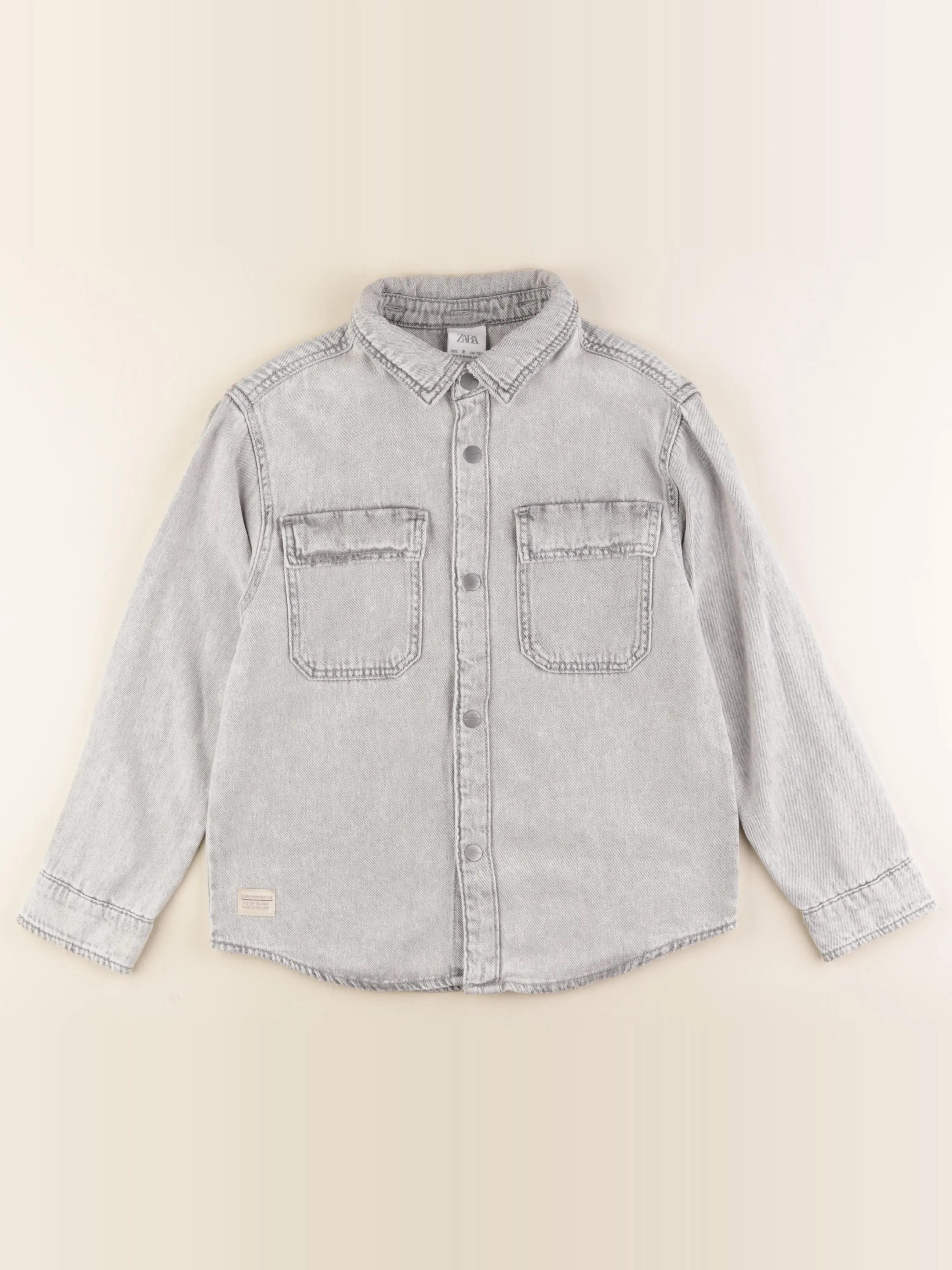 Zara - chemise gris - 9 ans