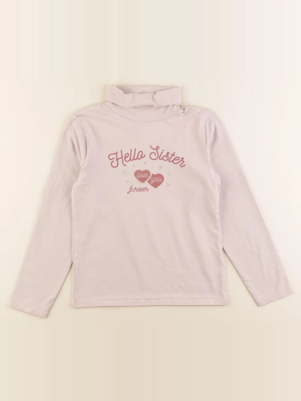 Vertbaudet - sous-pull rose - 8 ans