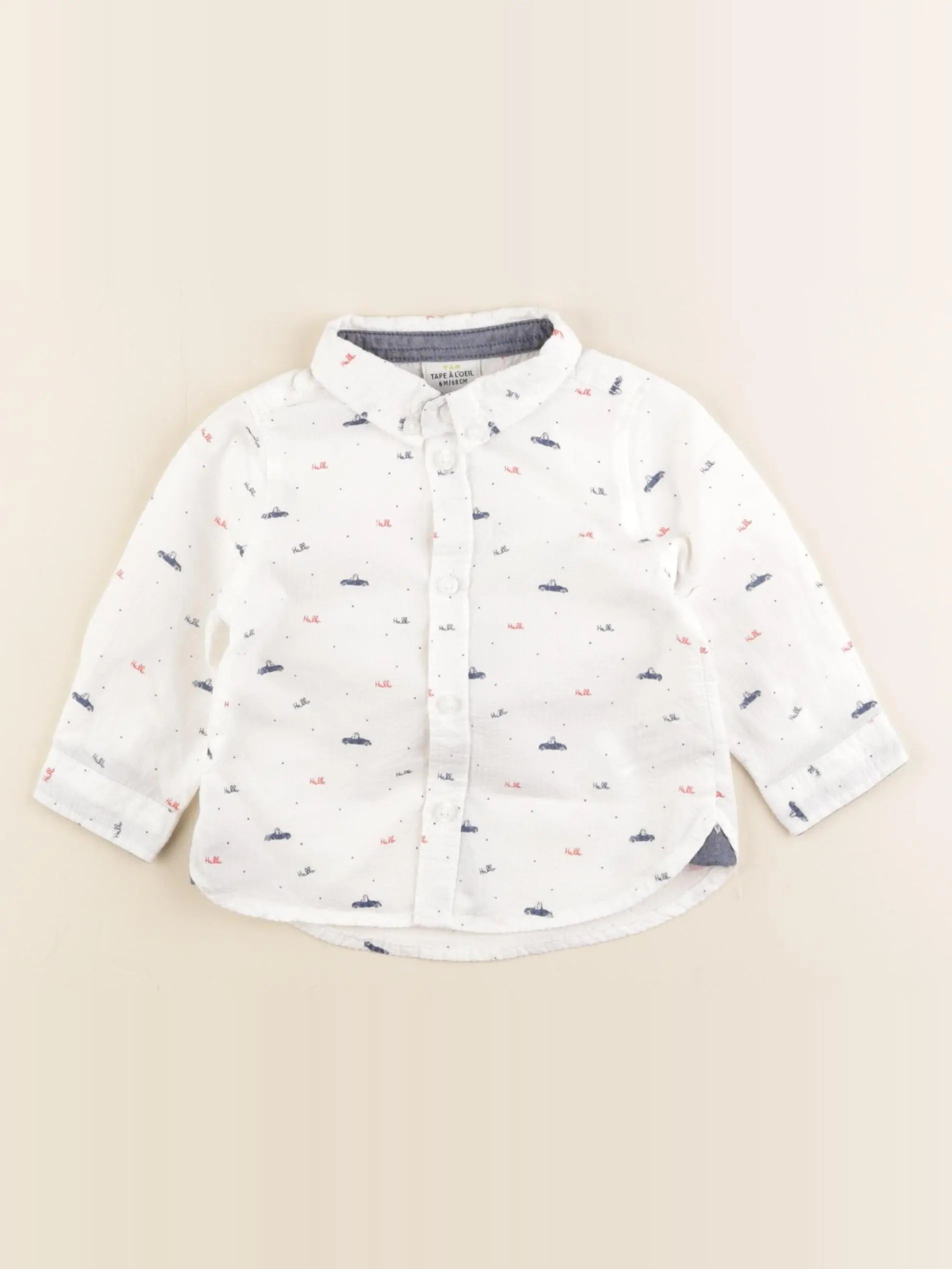 Tape à l'oeil - chemise blanc - 6 mois