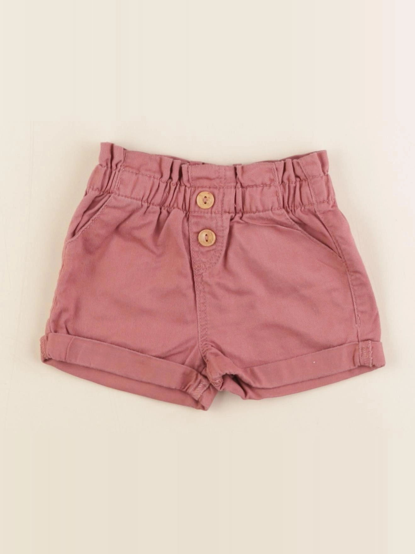 Vertbaudet - short rose - 9 mois