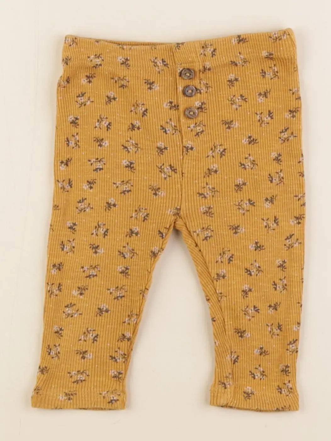 Vertbaudet - legging jaune - 6 mois