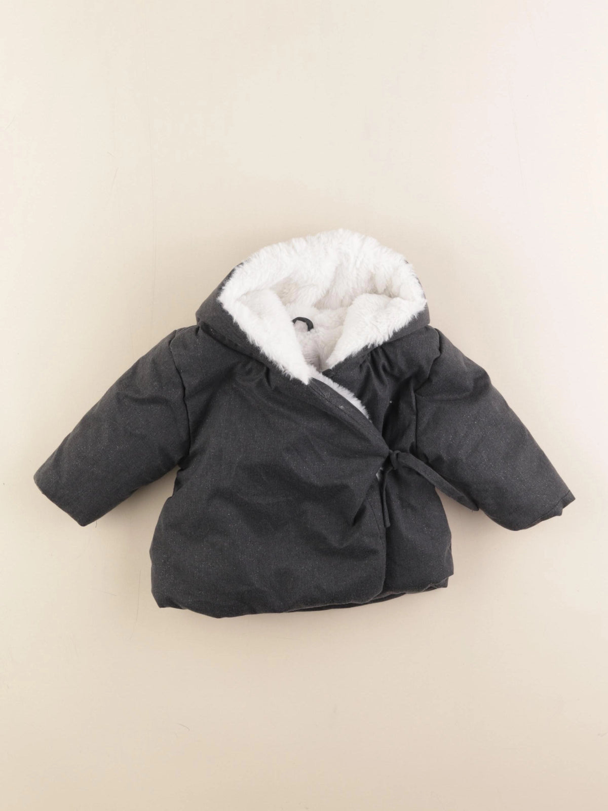 Vertbaudet - veste gris, argent - 3 mois