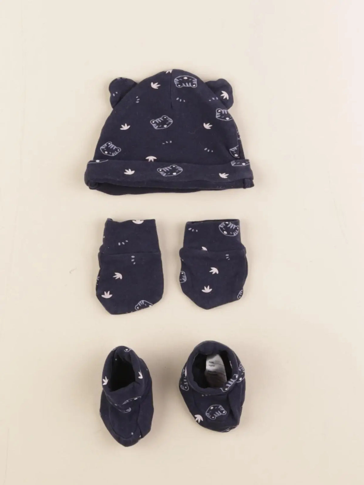 Vertbaudet - ensemble bonnet/moufles/chaussons- Prématuré à 0 mois