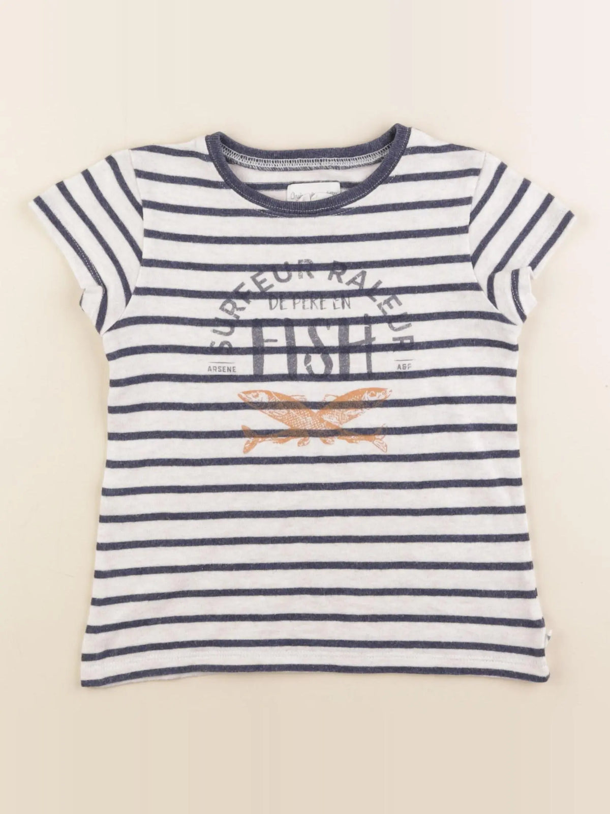 Arsène et les pipelettes - tee-shirt bleu - 5 ans