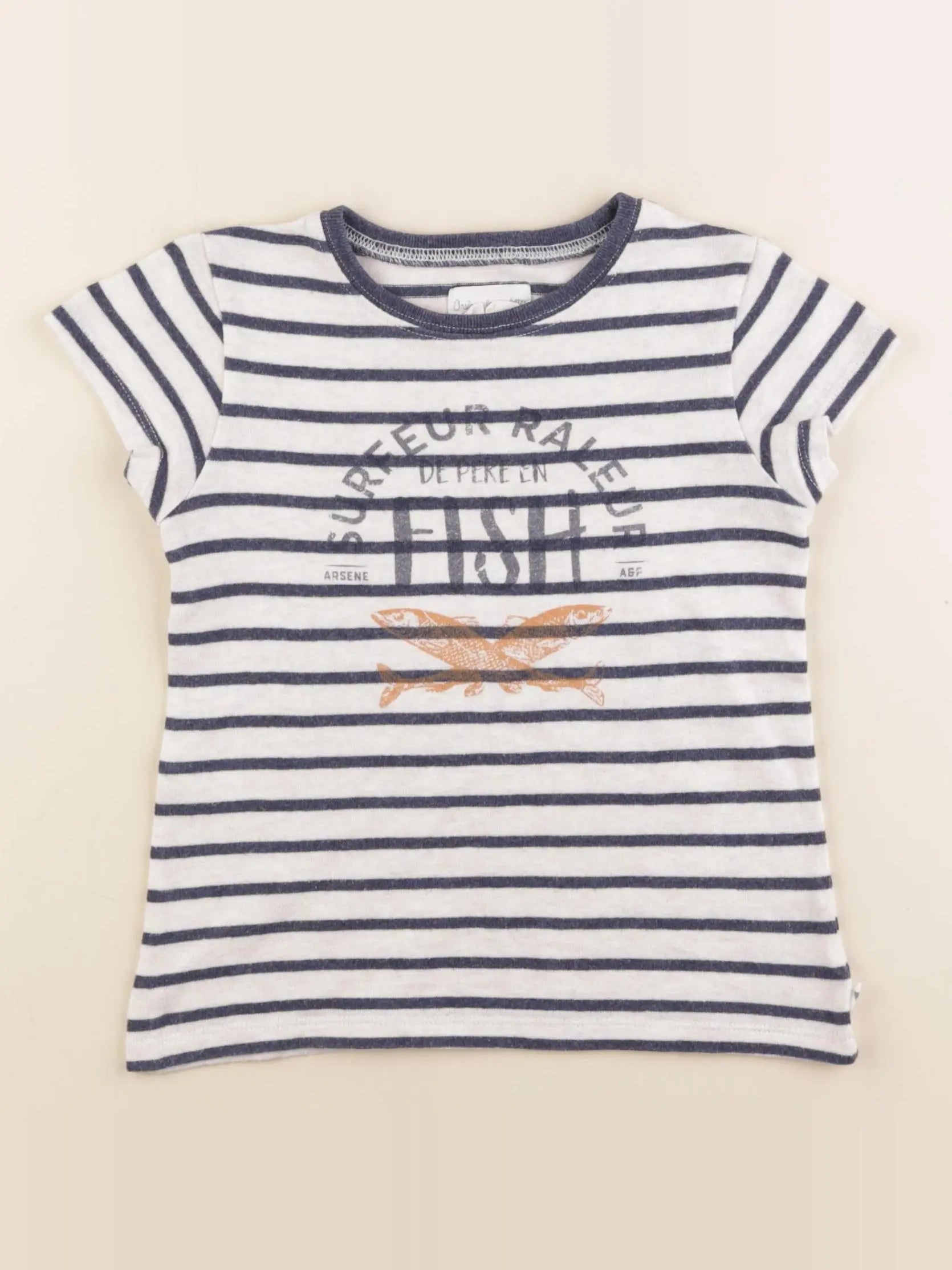 Arsène et les pipelettes - tee-shirt bleu - 5 ans