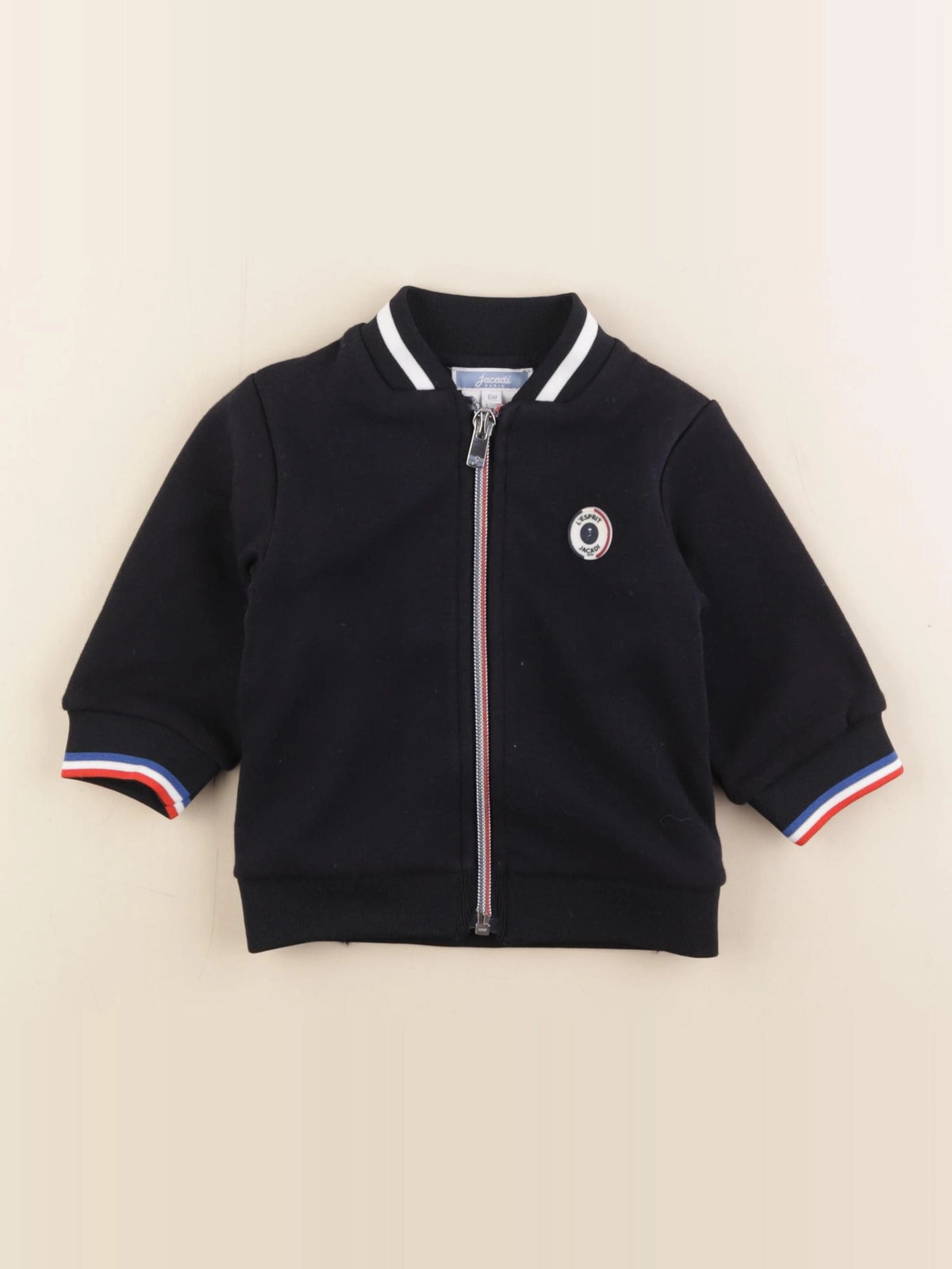 Jacadi - sweat bleu - 6 mois