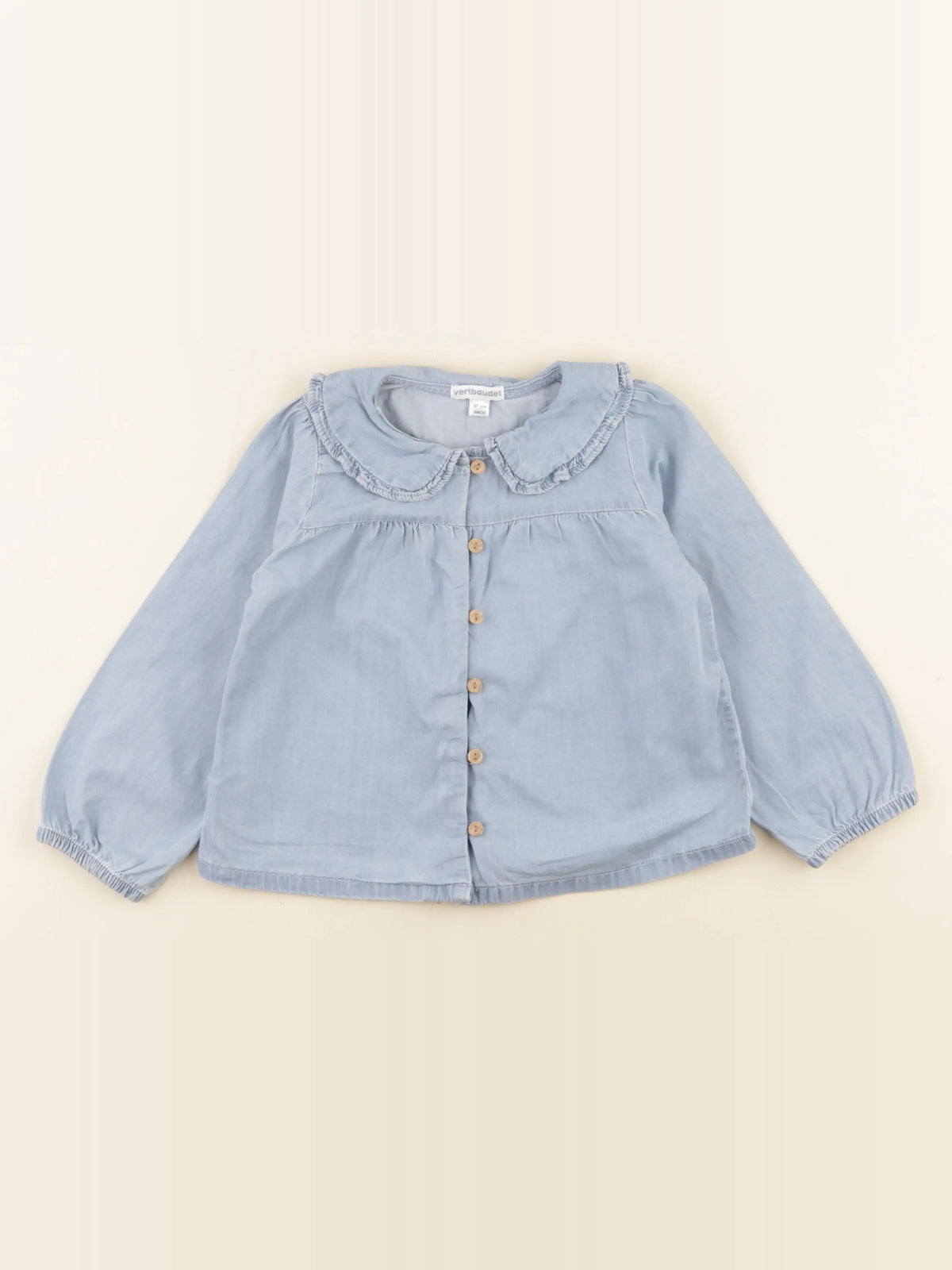 Vertbaudet - blouse bleu - 36 mois