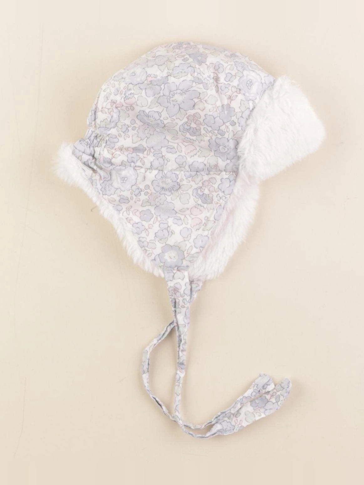 Jacadi - bonnet liberty bleu, blanc - 1 mois